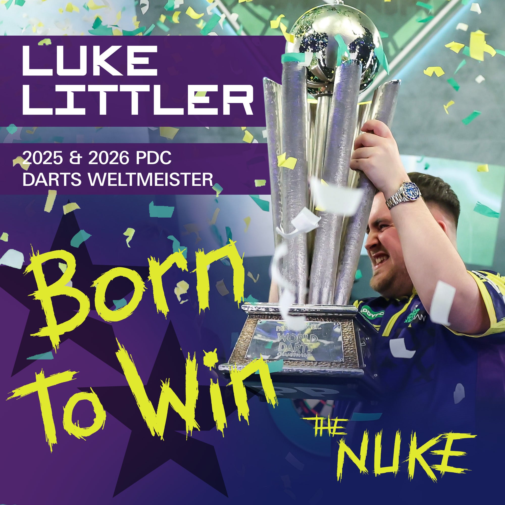 Target Luke 'The Nuke' Littler - World Champion - Born To Win - K-Flex - No6 Shape