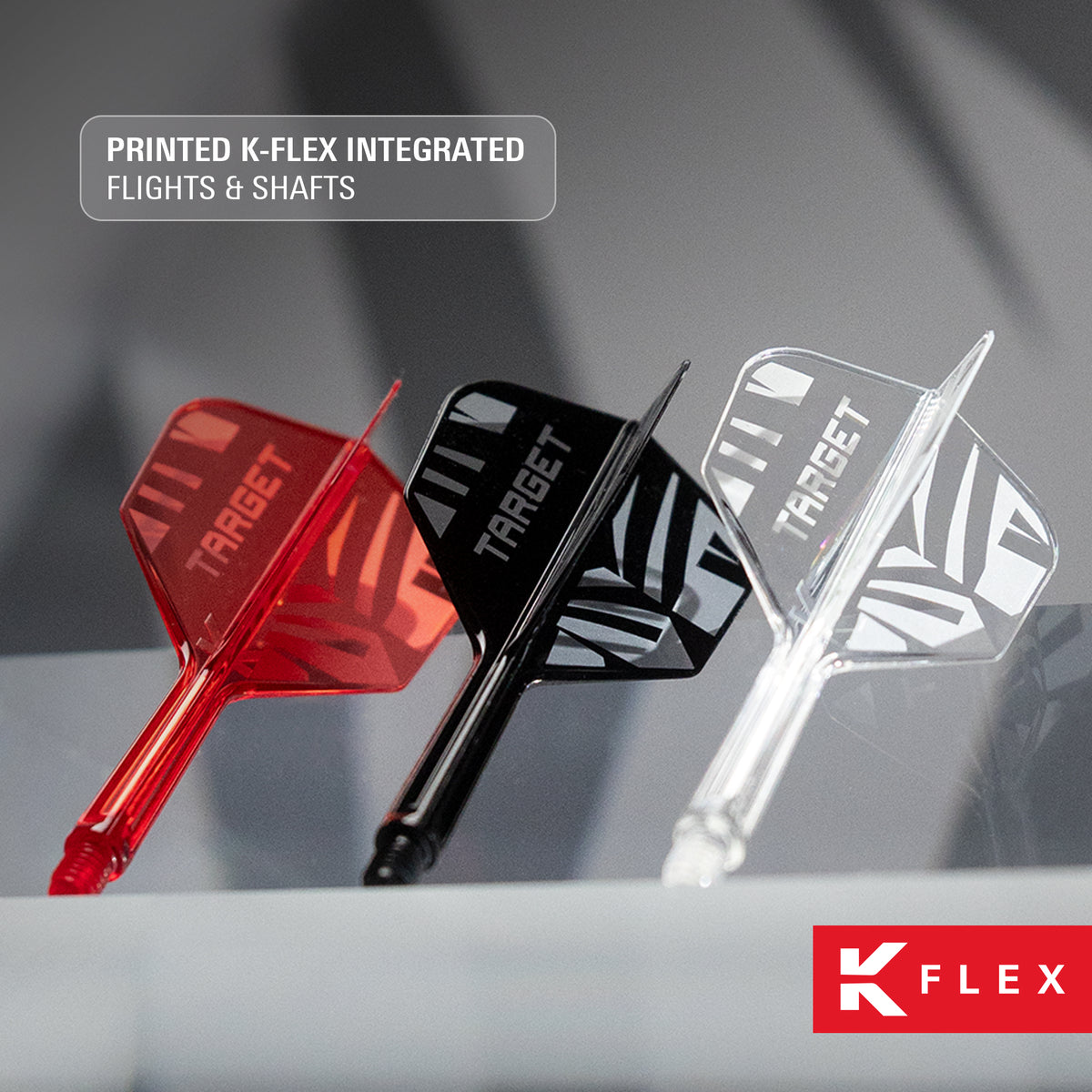 Target K-Flex - Black Print - No6 Shape - Flight & Shaft System