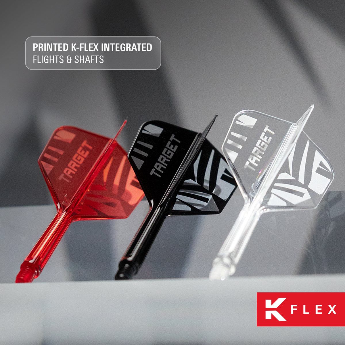 Target K-Flex - Clear Print - No2 Shape - Flight & Shaft System