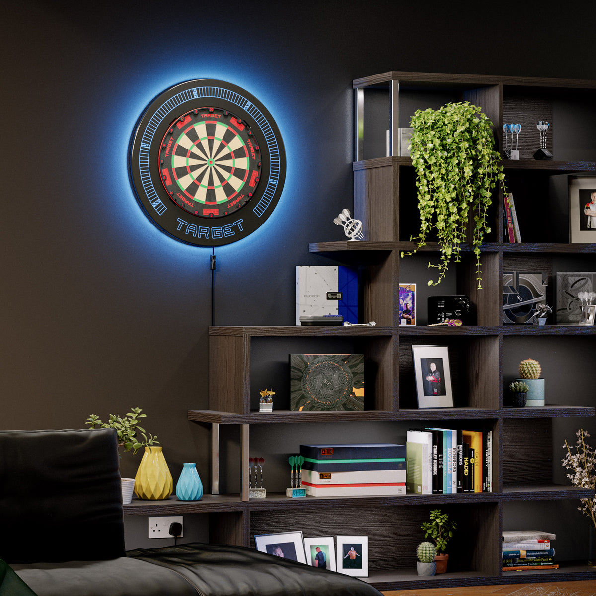 Target Corona Vision Notched Dartboard Surround - Integrated LED Light