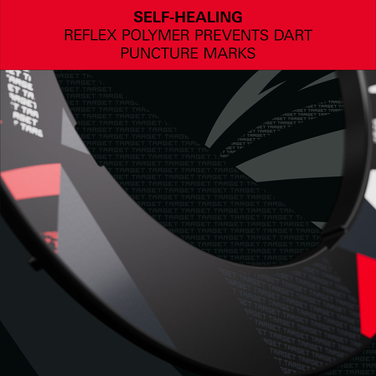 Target Black Patterned Notched Dartboard Surround