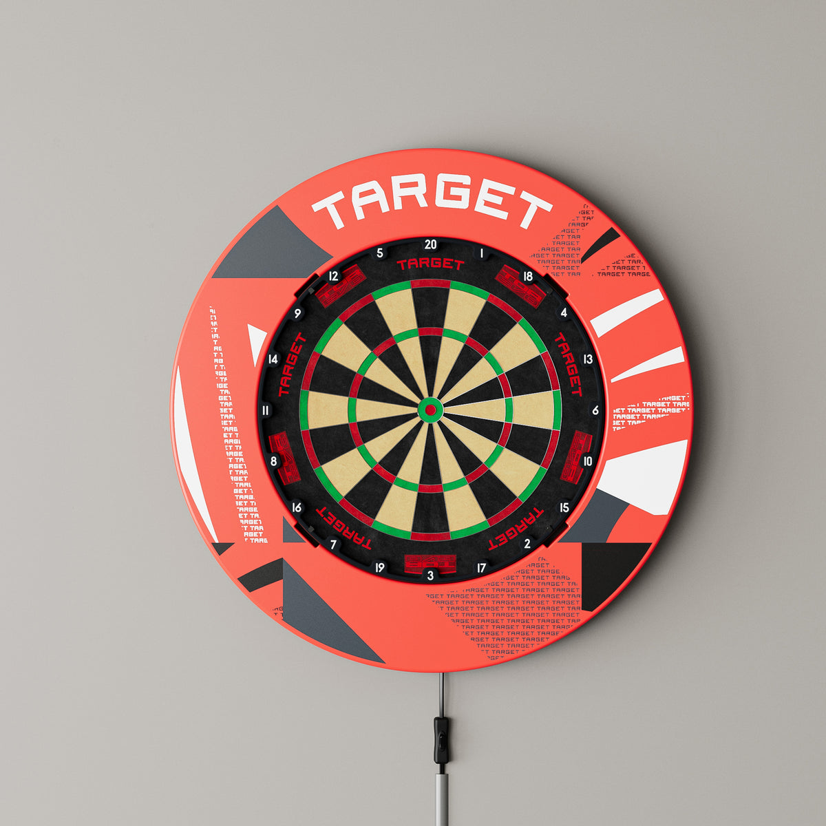 Target Red Patterned Notched Dartboard Surround