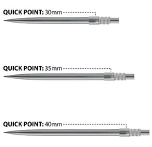 Harrows Quick Points - Silver - 30mm 35mm 40mm