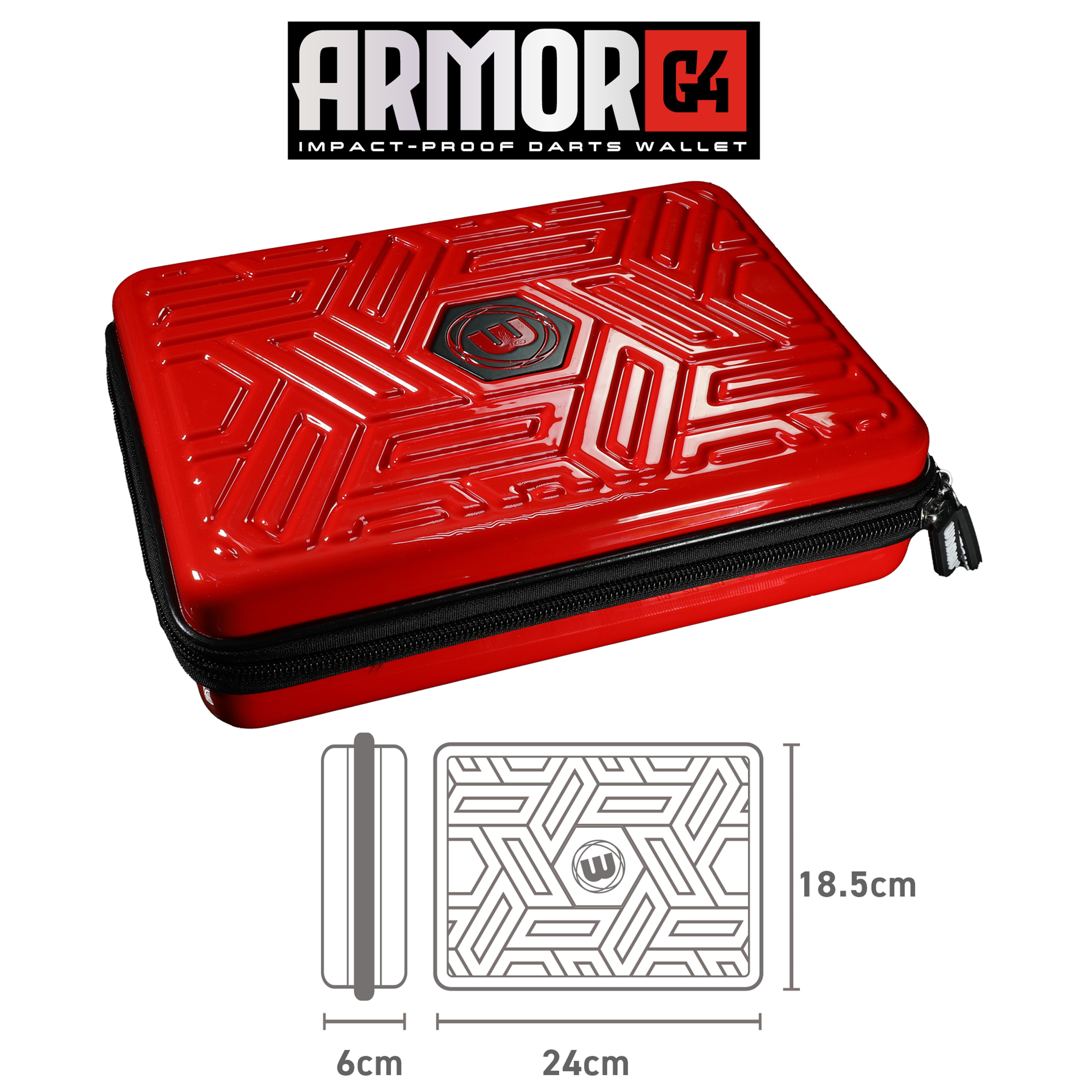 Wimau Armor G4 Dart Wallet - Red