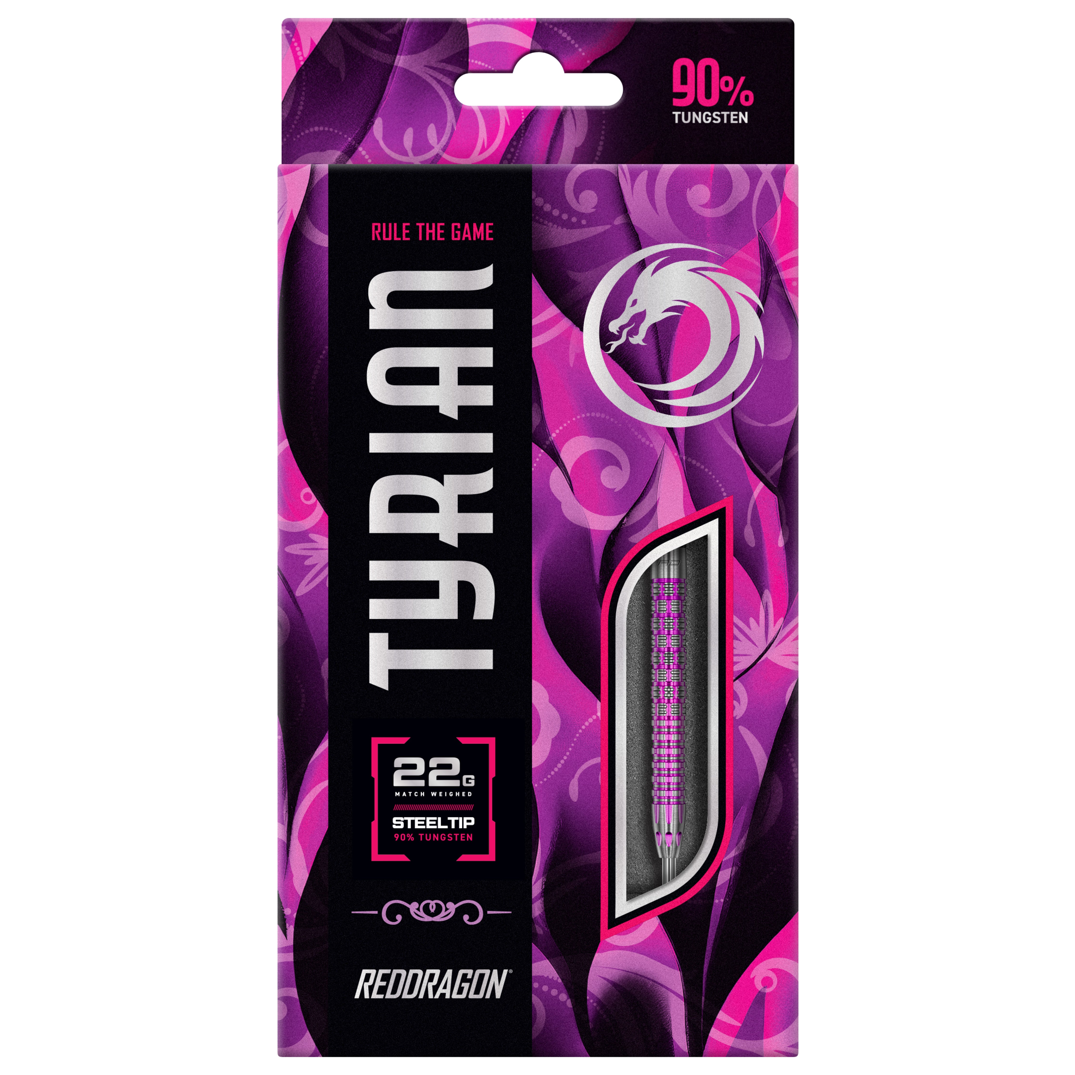 Red Dragon Tyrian Steel Tip Darts - 90% Tungsten - 22g 24g