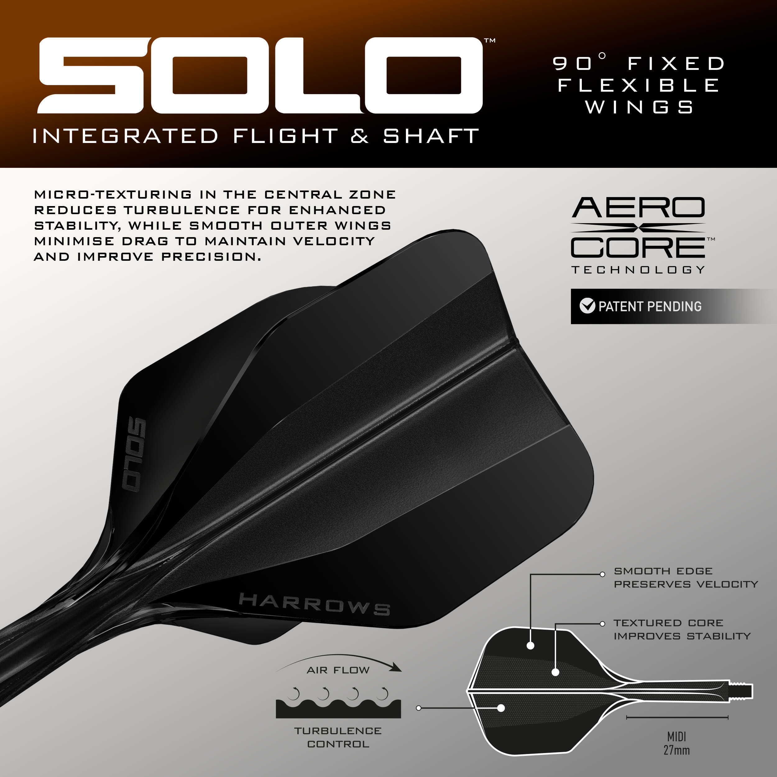 Harrows Wolfram Trinity - 97% Quick Point Darts - 21g - 26g