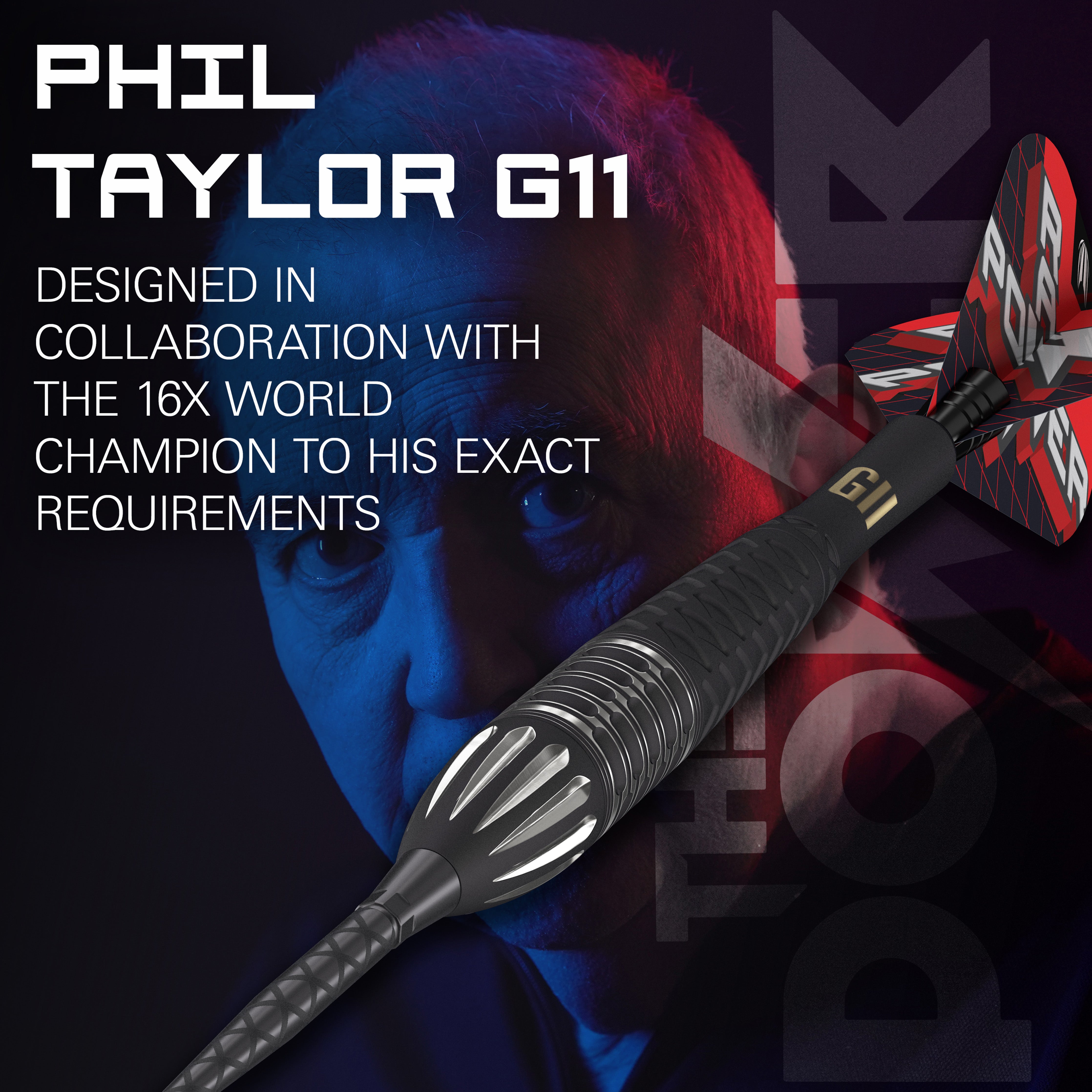 Target Phil Taylor Raw Power G11 SP Steel Tip Darts 2024 - 95% Tungste