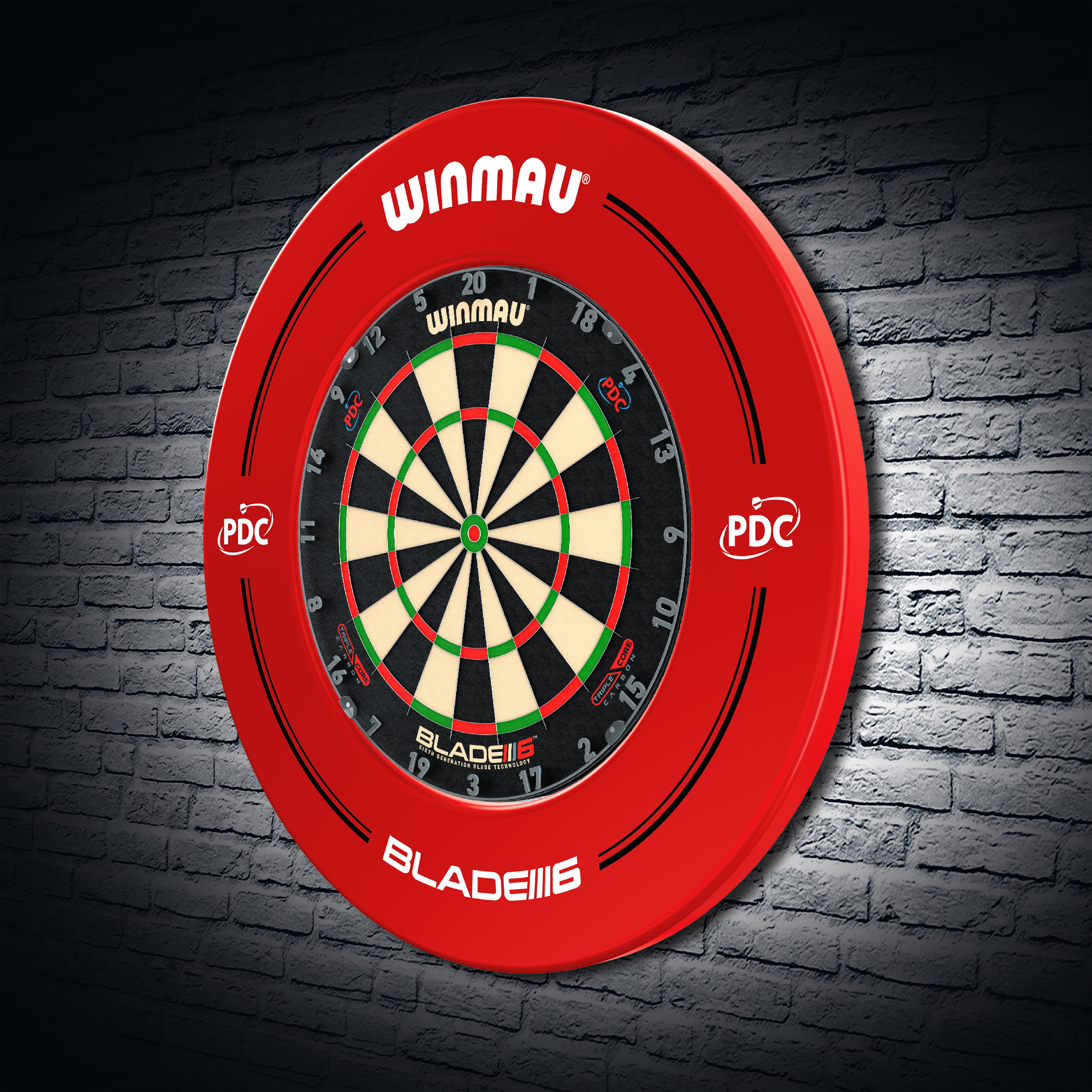 Winmau PDC Red Dartboard Surround