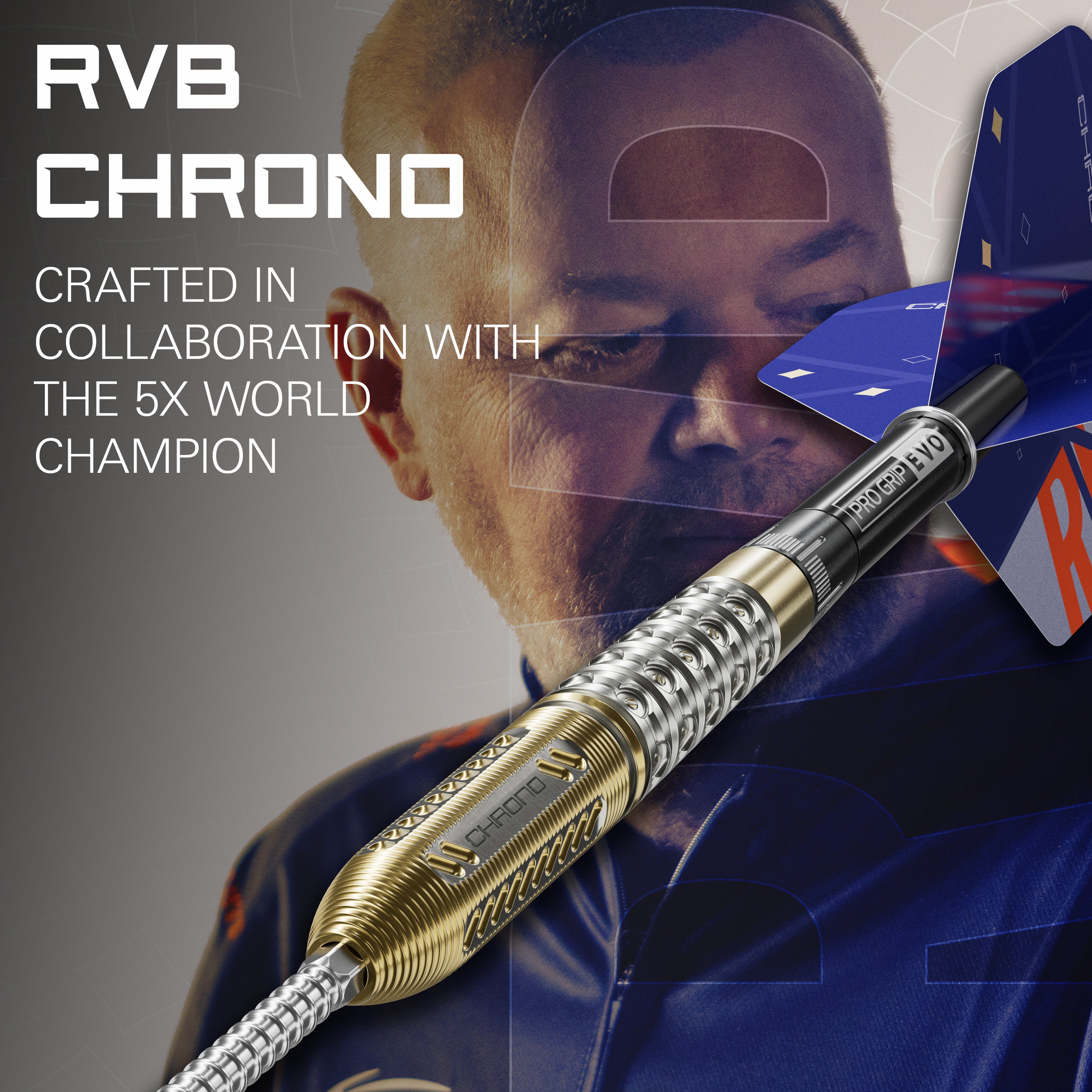 Target Raymond Van Barneveld Chrono SP Steel Tip Darts 2024 - 95% Tungsten - 21g 23g 25g