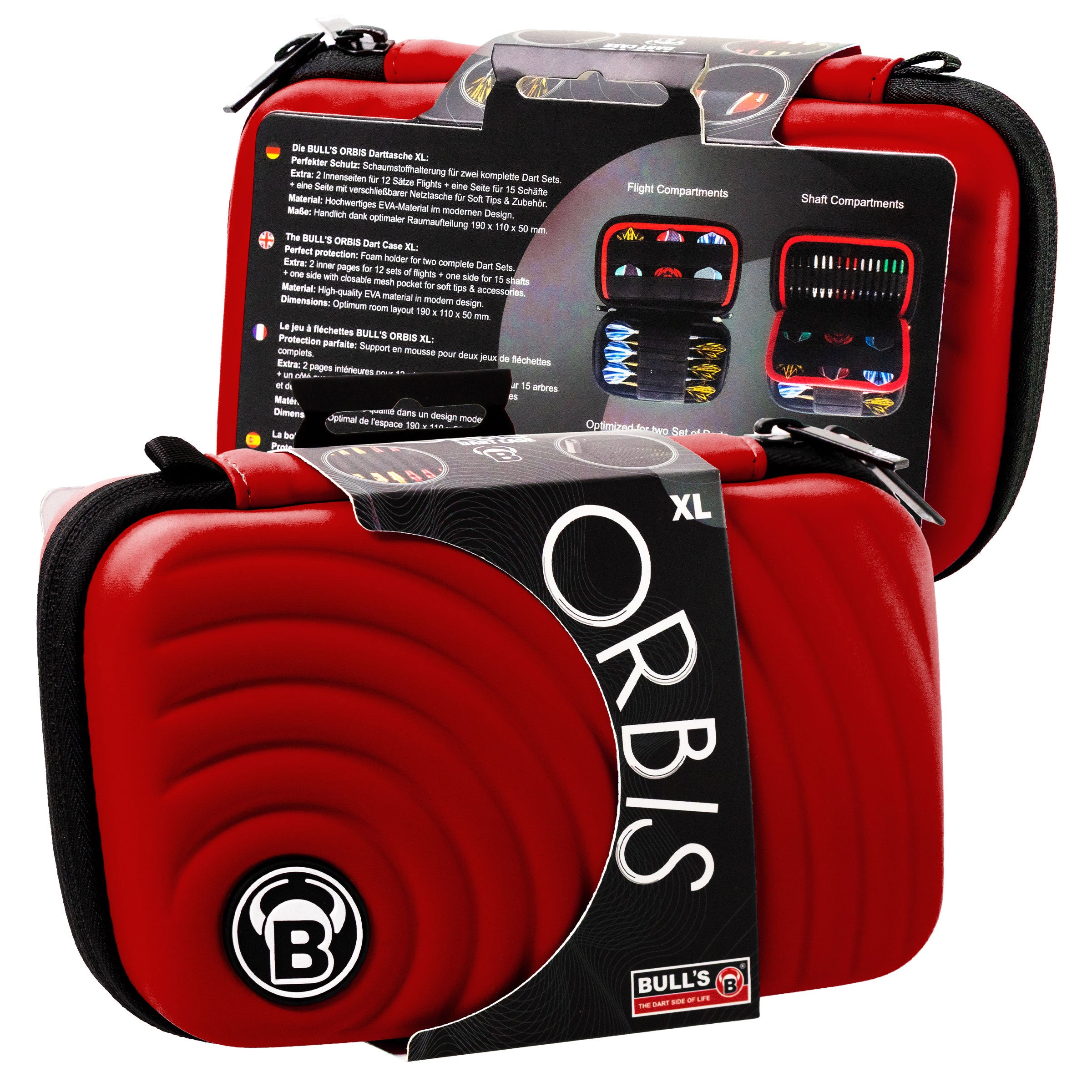 BULL'S ORBIS XL Dartcase - Red
