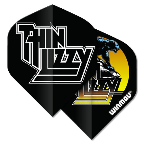 Winmau Rock Legends - Thin Lizzy - Night Life - Black Dart Flights