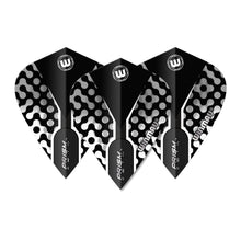 Winmau Prism Zeta - Black & Grey - Kite Shape Dart Flights