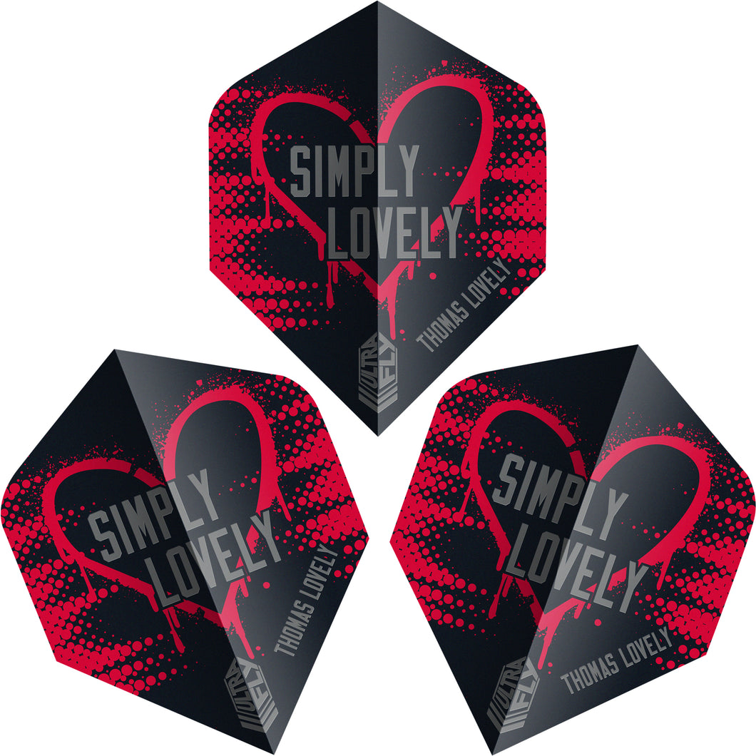 Unicorn Ultrafly.100 - Thomas Lovely Dart Flights - Plus Shape