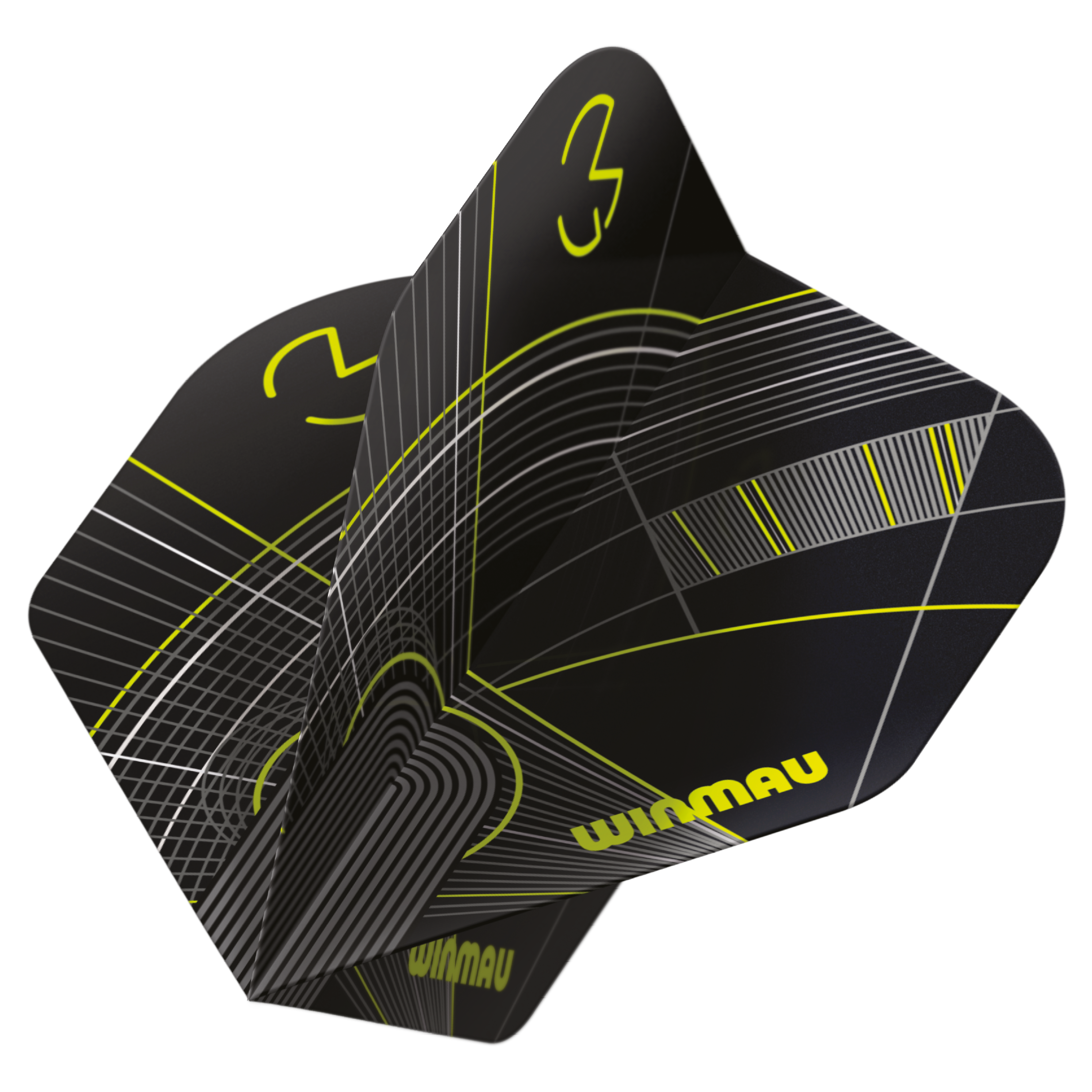 Winmau Michael Van Gerwen - MvG - Prism Delta - MVG -Green/Black Premium Standard Dart Flights