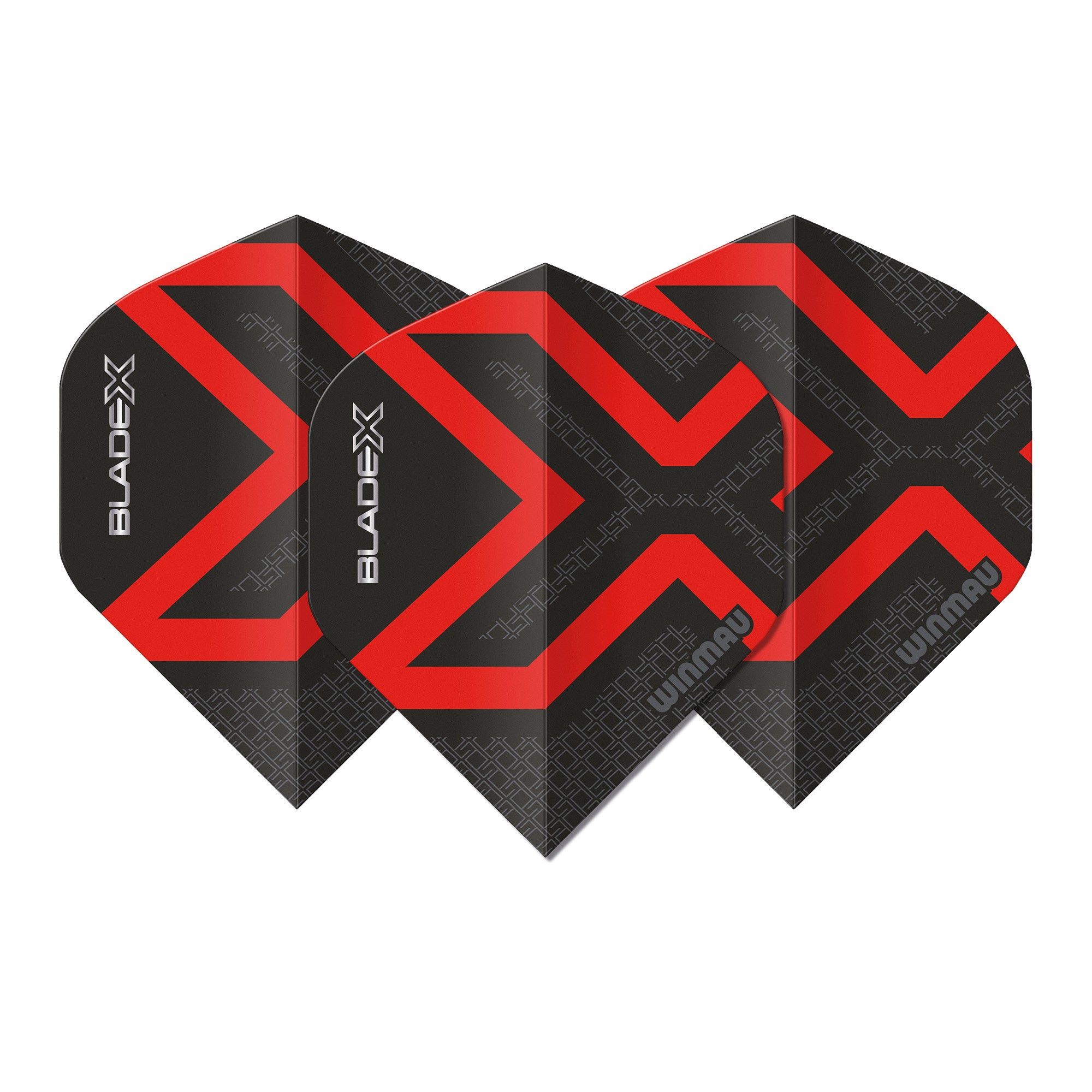 Winmau Blade X Prism Delta Dart Flights - Metallic Black & Red