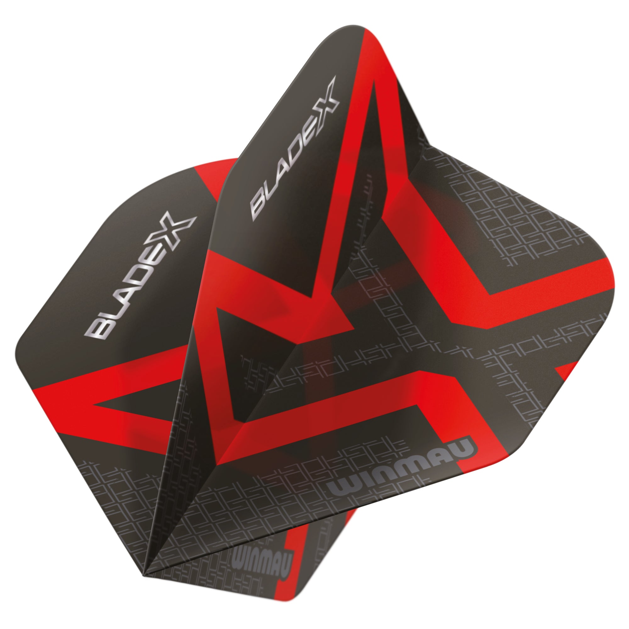 Winmau Blade X Prism Delta Dart Flights - Metallic Black & Red