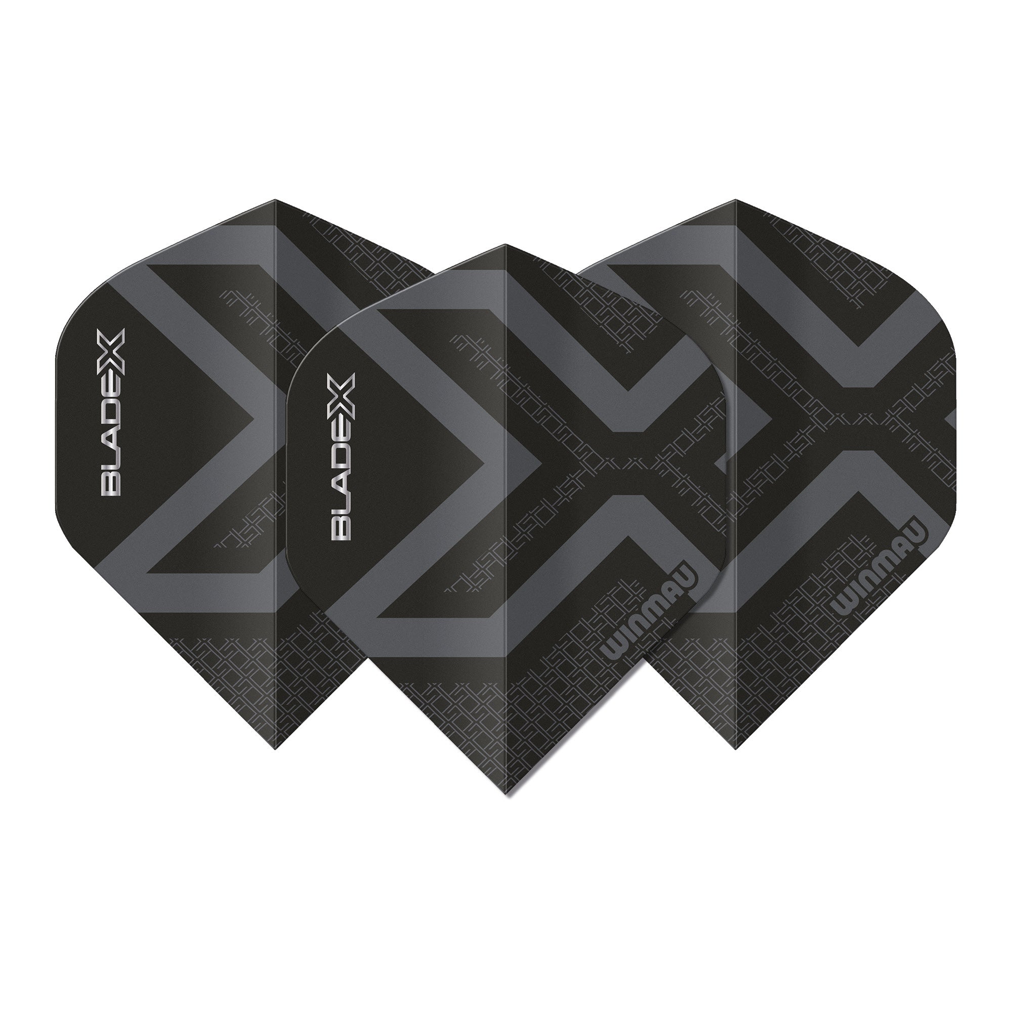 Winmau Blade X Prism Delta Dart Flights - Metallic Black & Grey