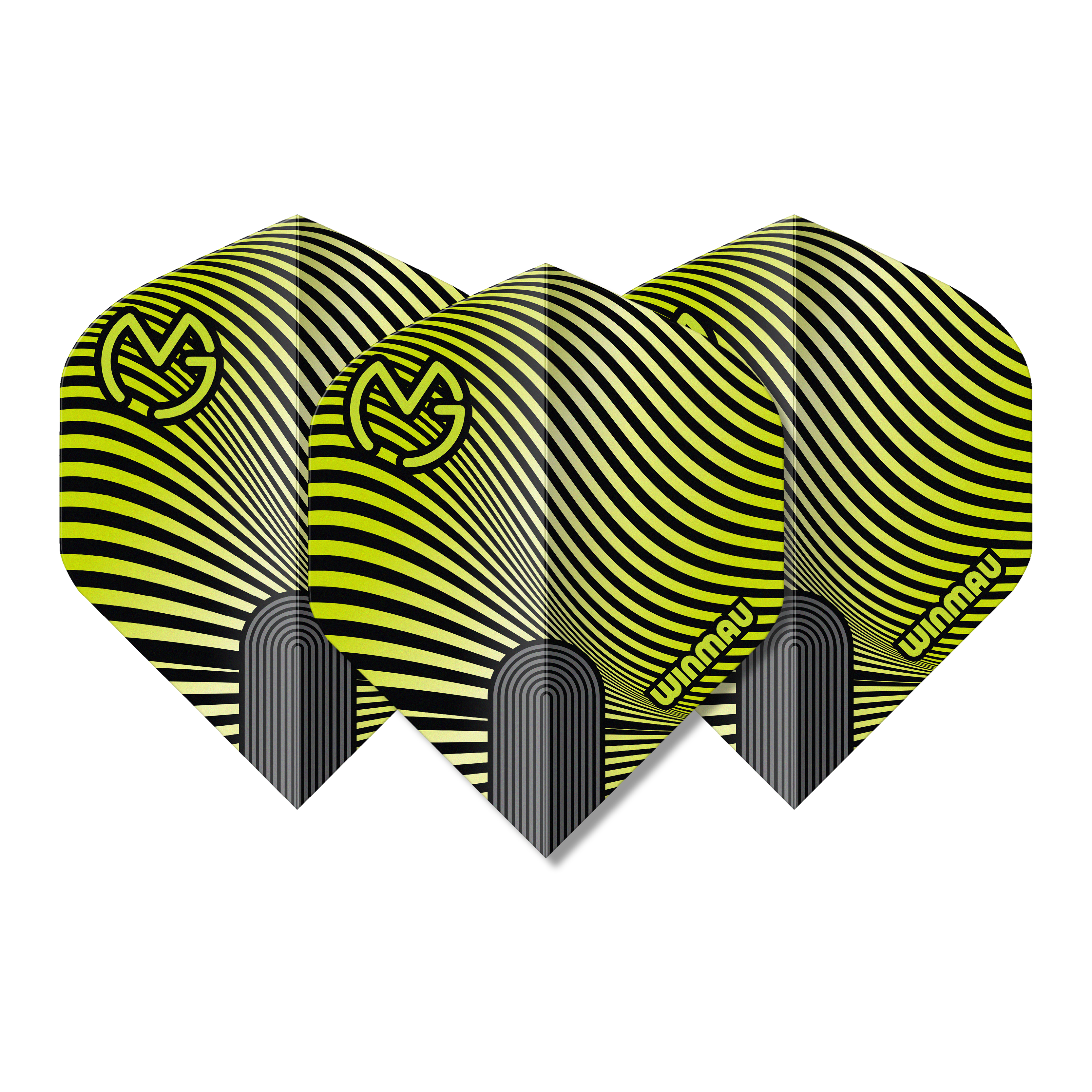 Winmau Michael Van Gerwen - MvG - Prism Delta - MVG -Green/Black Premium Standard Dart Flights