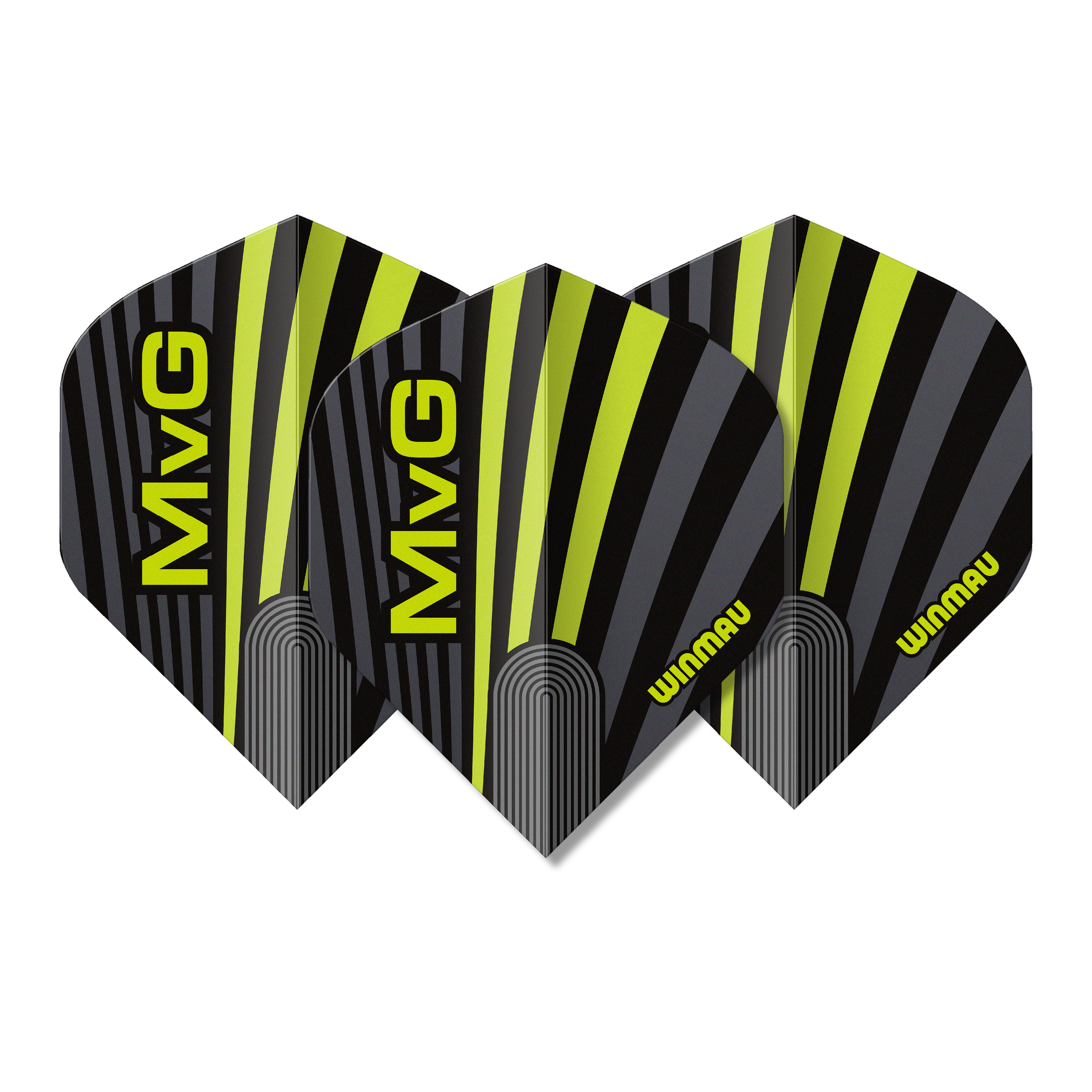 Winmau Michael Van Gerwen - MvG - Prism Delta - MVG -Green/Grey Premium Standard Dart Flights