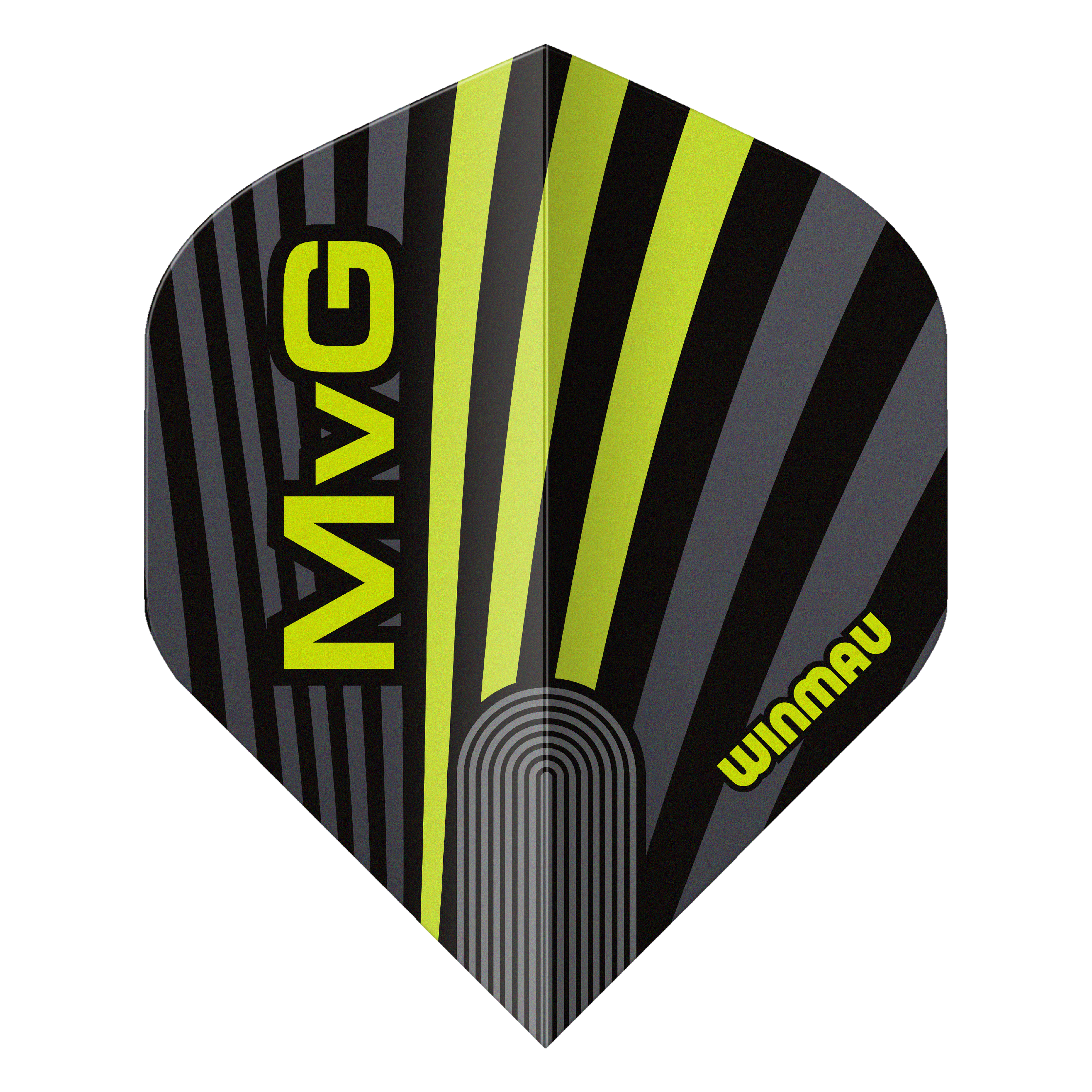 Winmau Michael Van Gerwen - MvG - Prism Delta - MVG -Green/Grey Premium Standard Dart Flights