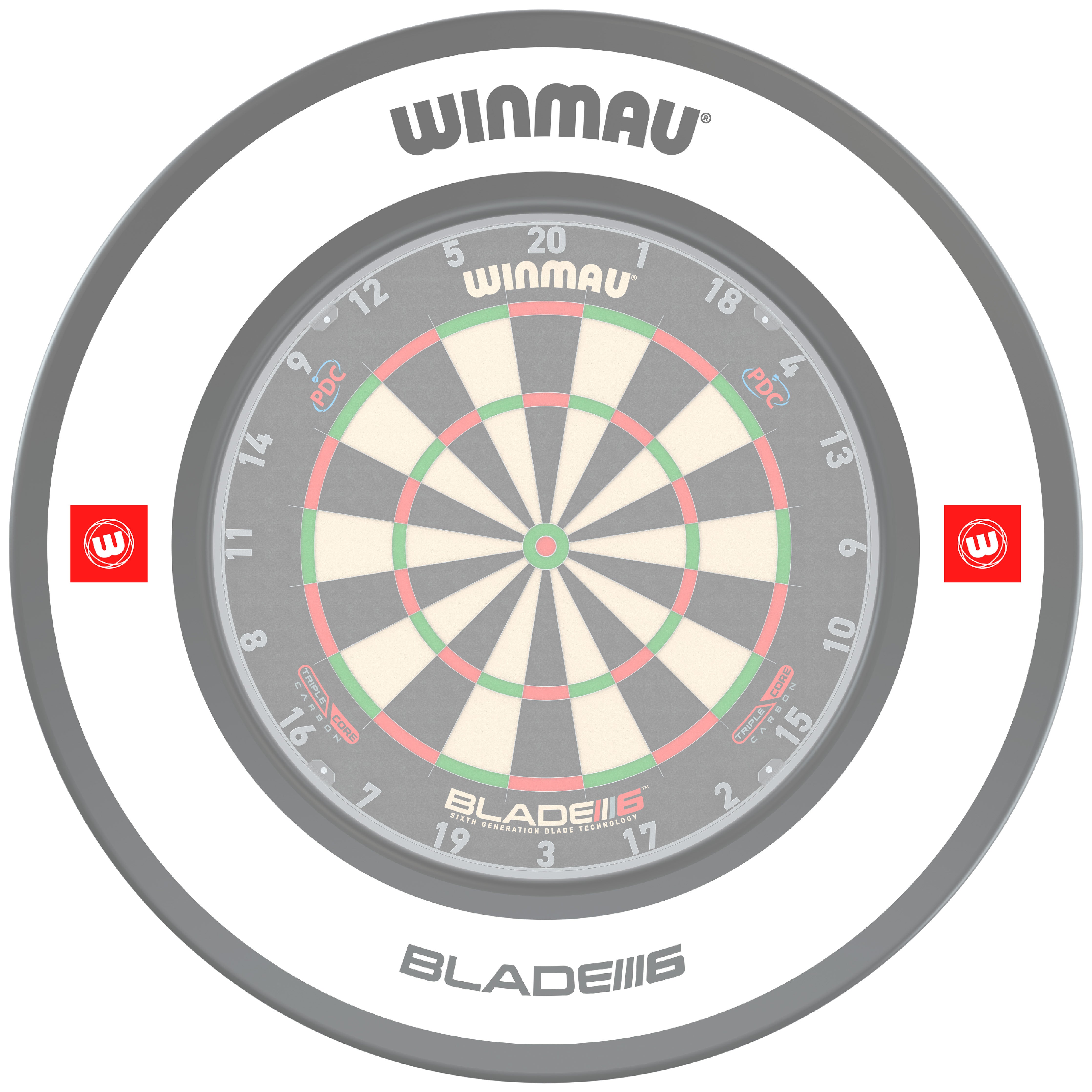 Winmau Pro Line 1.0 White Dartboard Surround