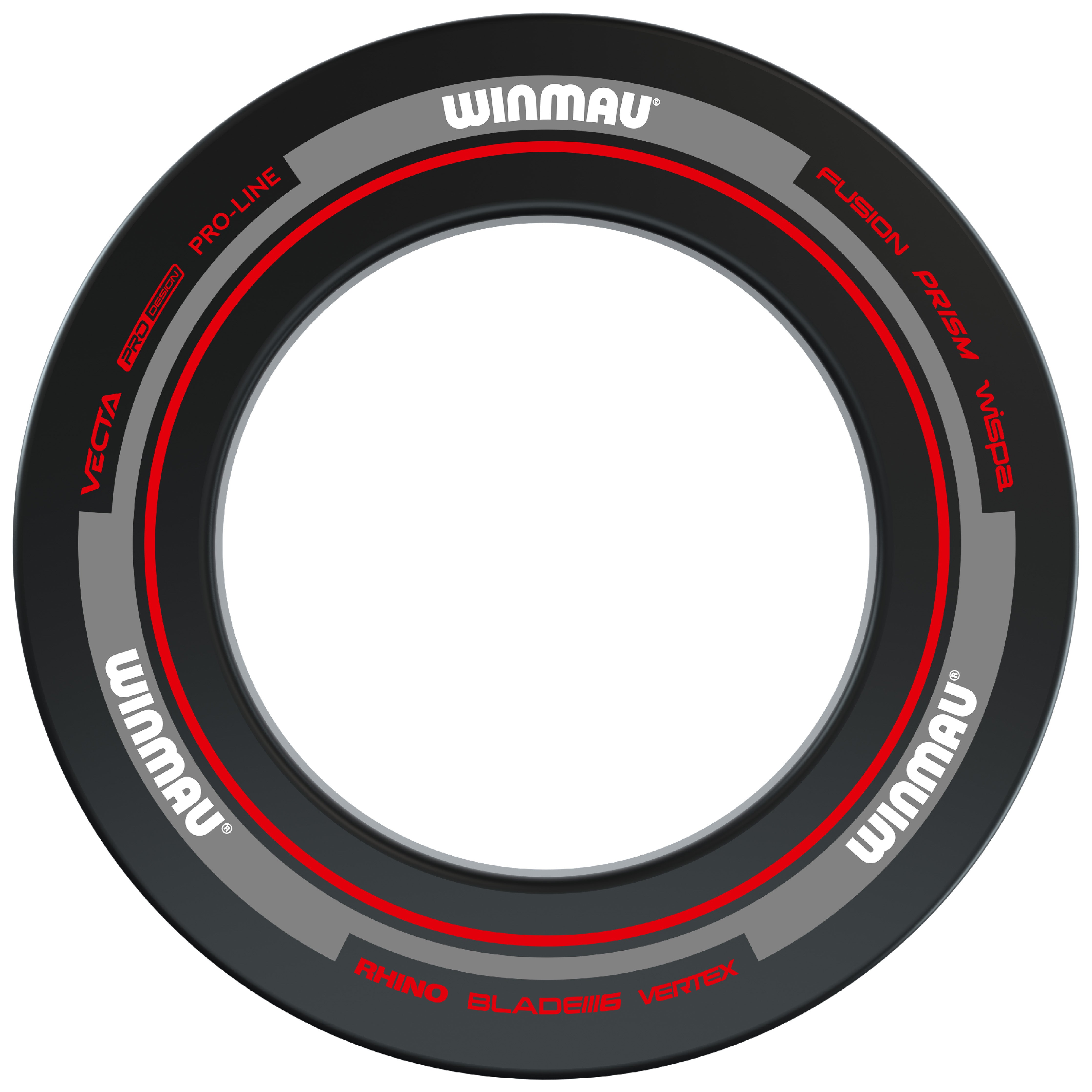 Winmau Advance Black & Red Dartboard Surround