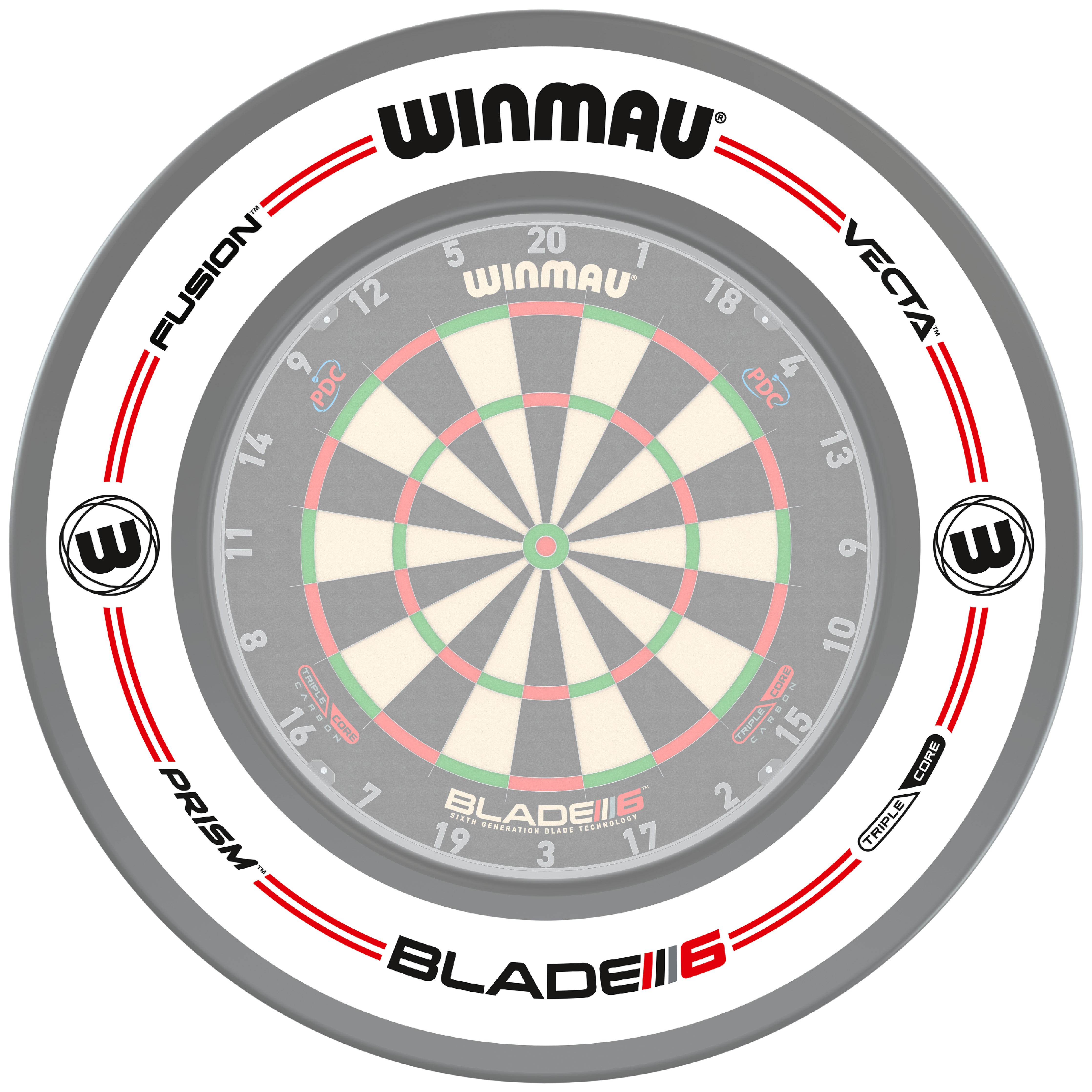 Winmau Pro-Line Original White Dartboard Surround