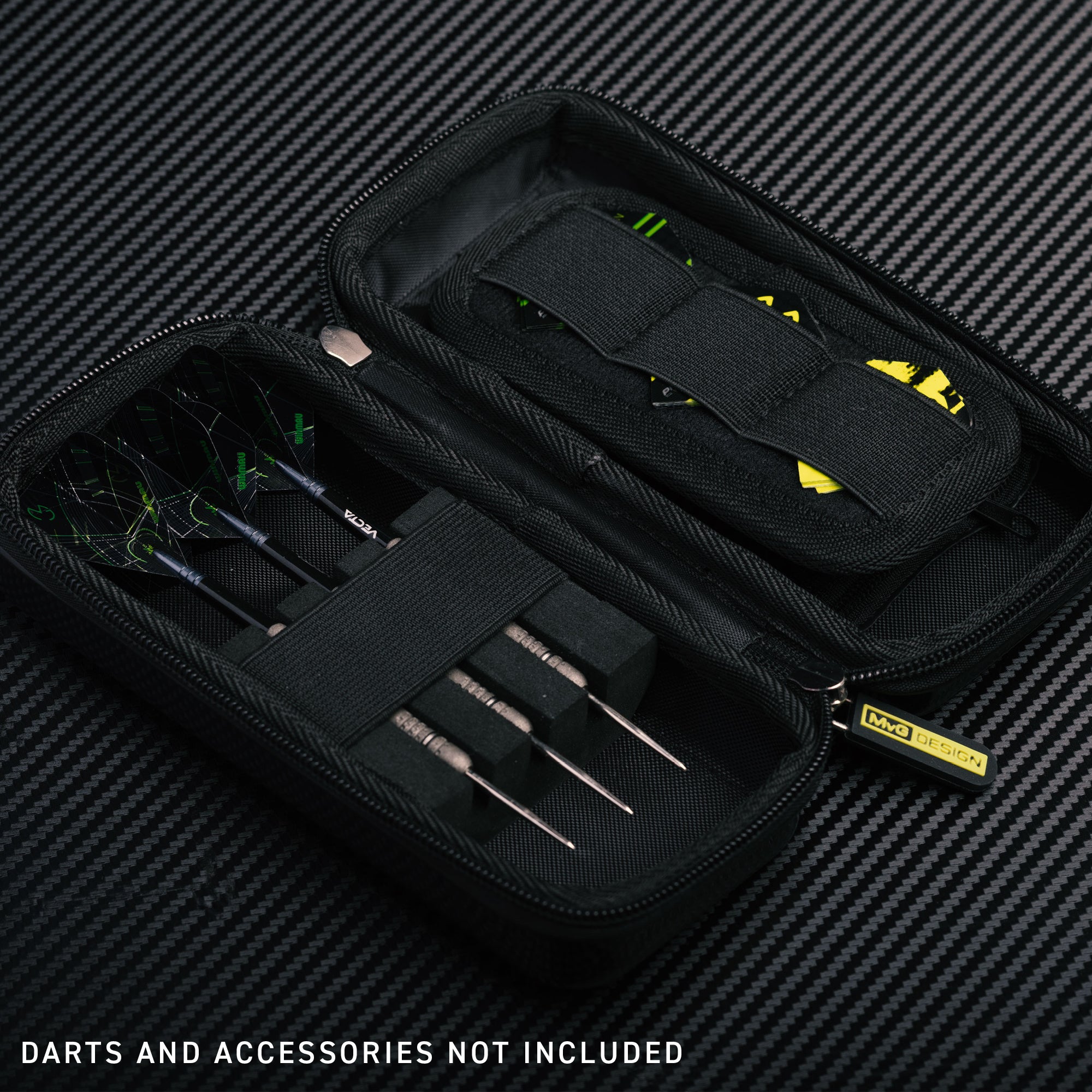 Winmau Armor MvG Design G1 Dart Wallet - Black & Green