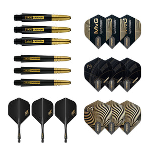 Winmau MVG Limited Edition Steel Tip Darts - 5 Year Anniversary Gift Box - 22.5g