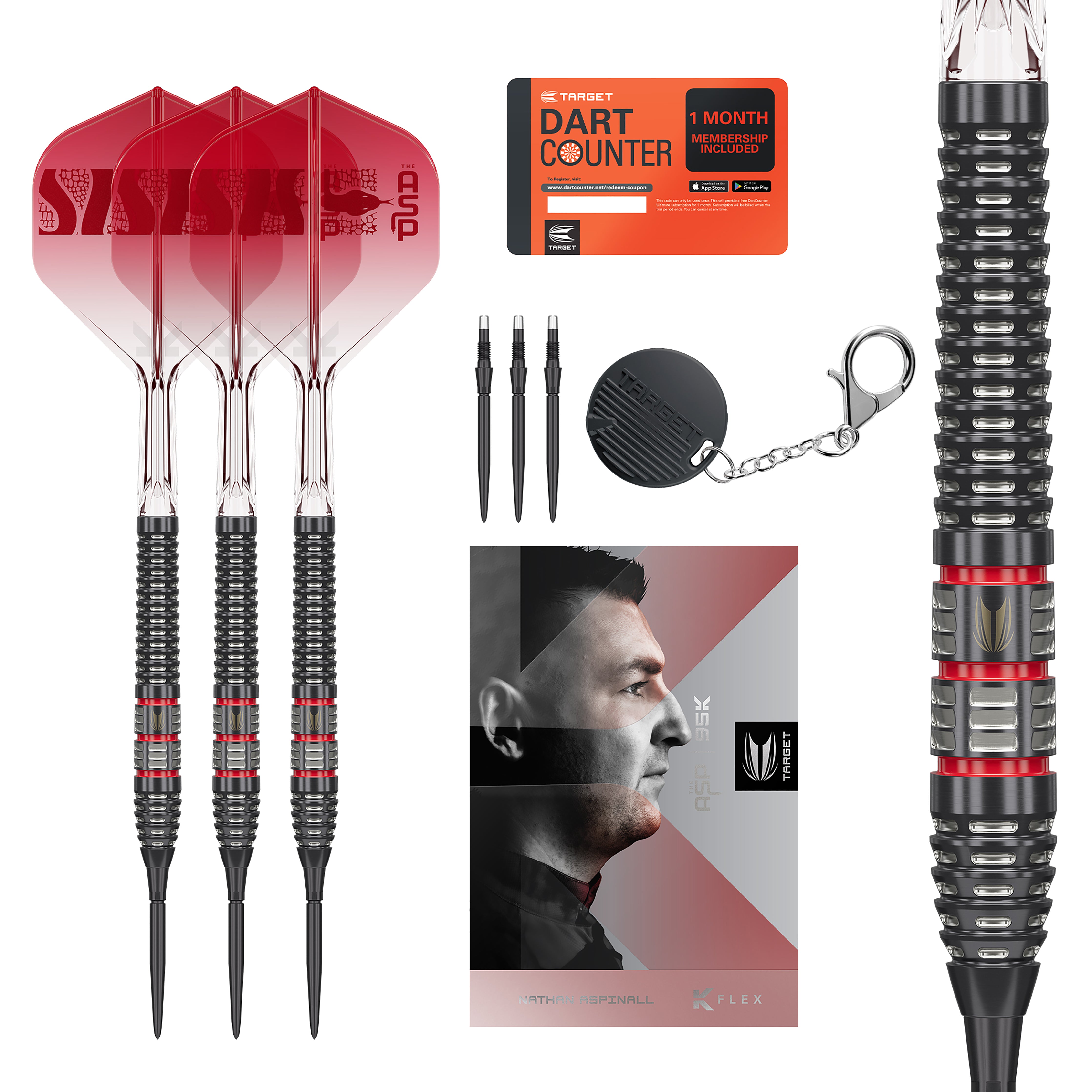 Target Nathan Aspinall - ASP - 95K - Swiss Point - SP 95% Tungsten Darts - 22g 24g 26g