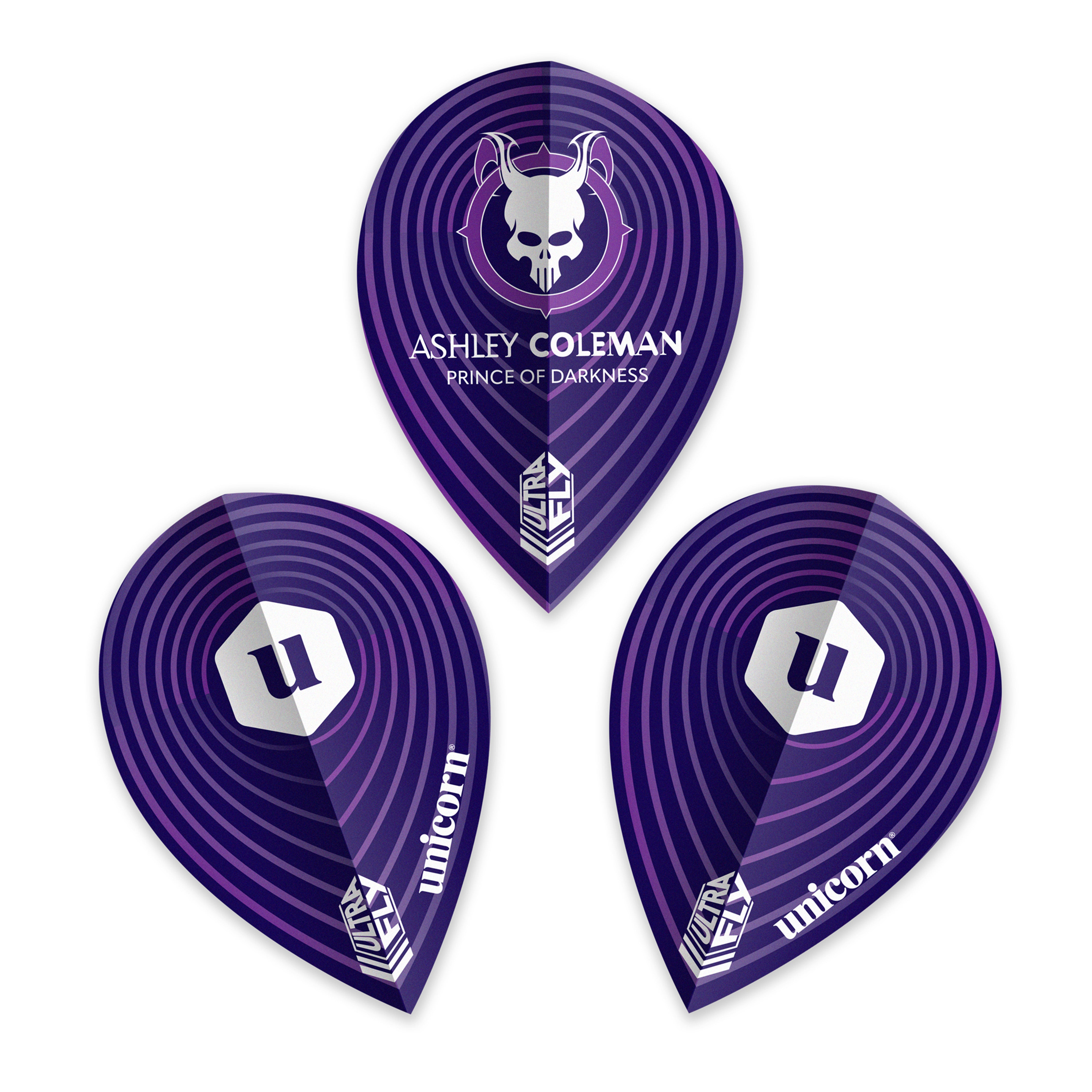Unicorn Ultrafly. 100 Xtra Shape - Ashley Coleman - Dart Flights
