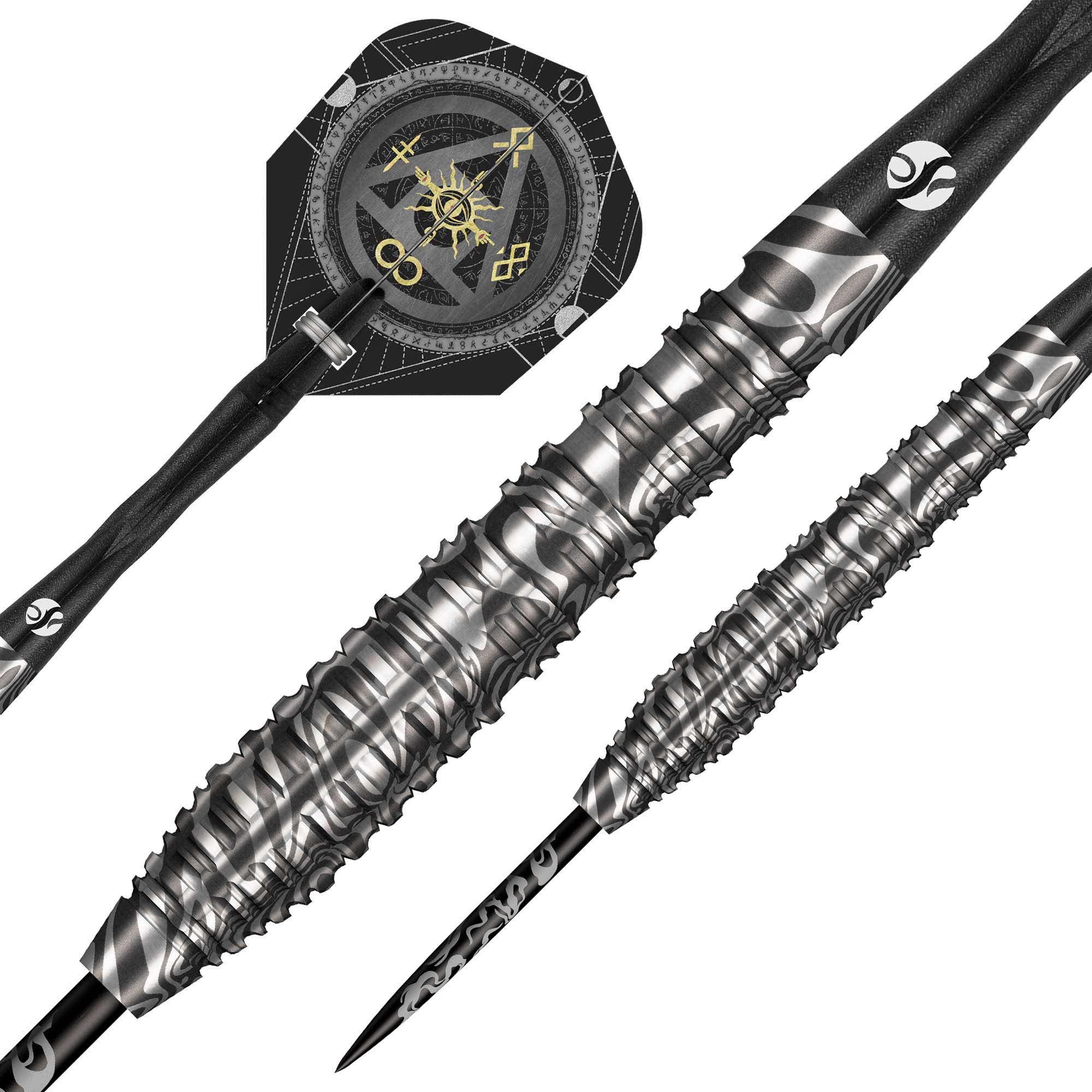 Shot Alchemy Runstel Steel Tip Dart Set - 90% Tungsten Darts - 23g 24g 26g 28g