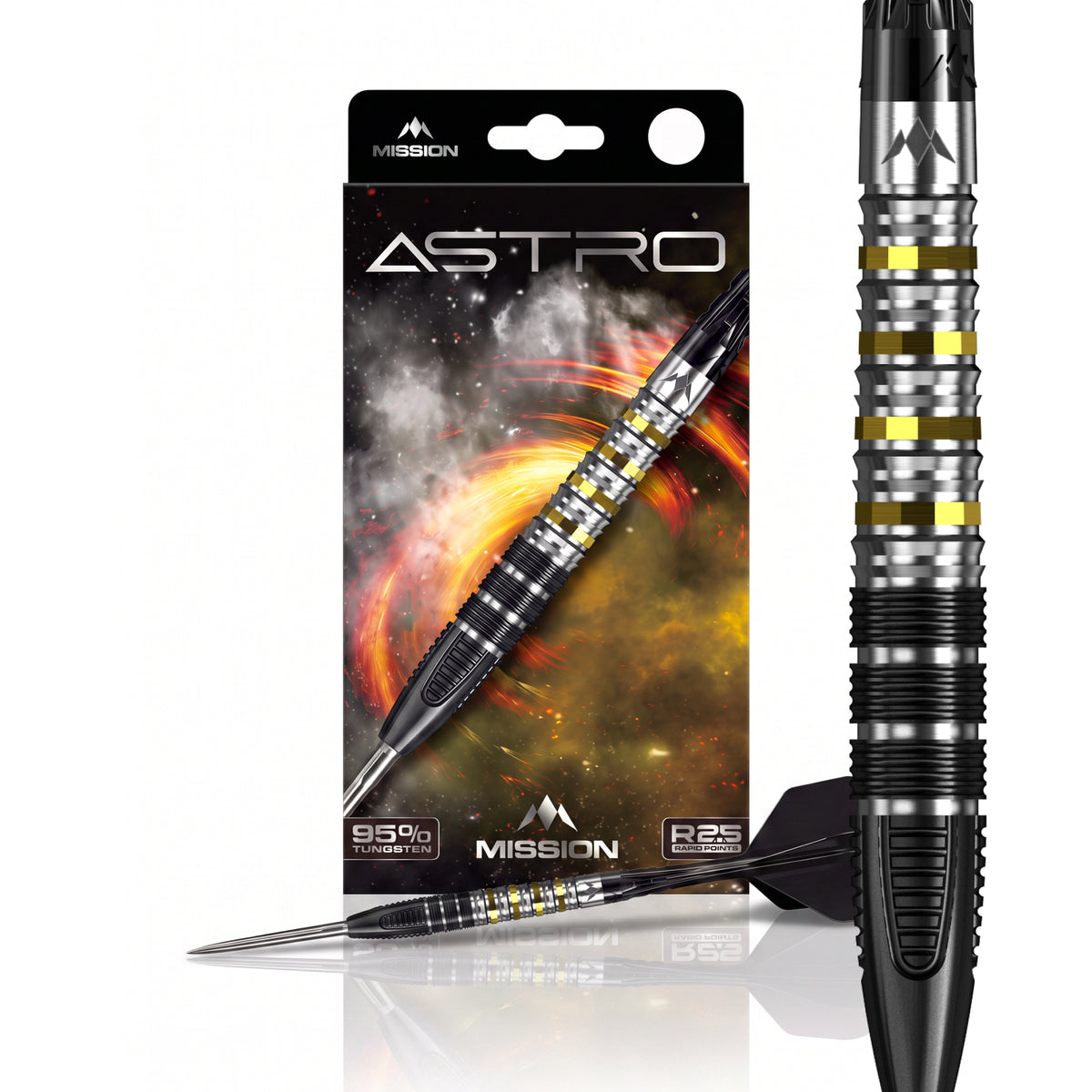 Mission Astro R2.5 - 95% Tungsten Steel Tip Darts - 22g 24g