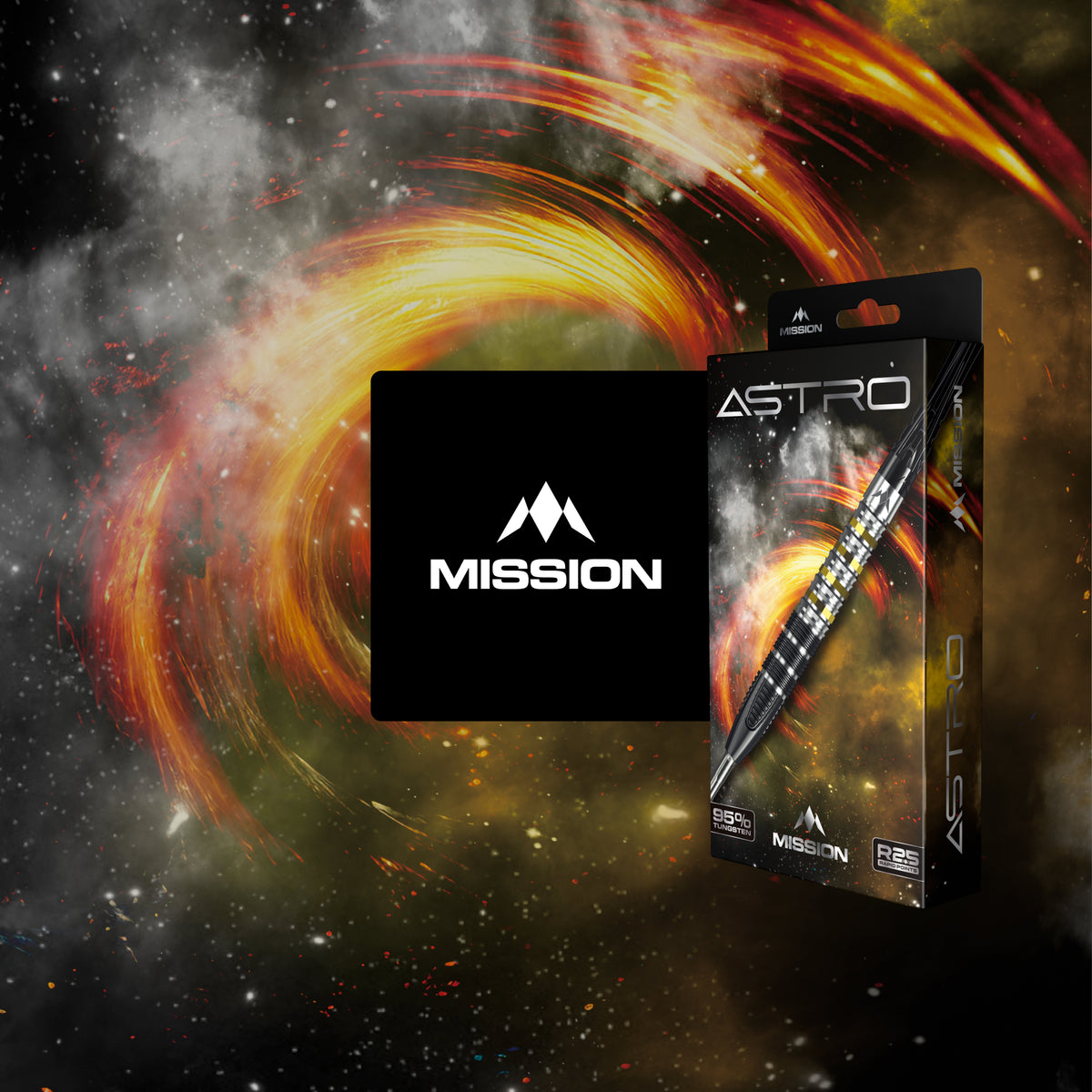 Mission Astro R2.5 - 95% Tungsten Steel Tip Darts - 22g 24g