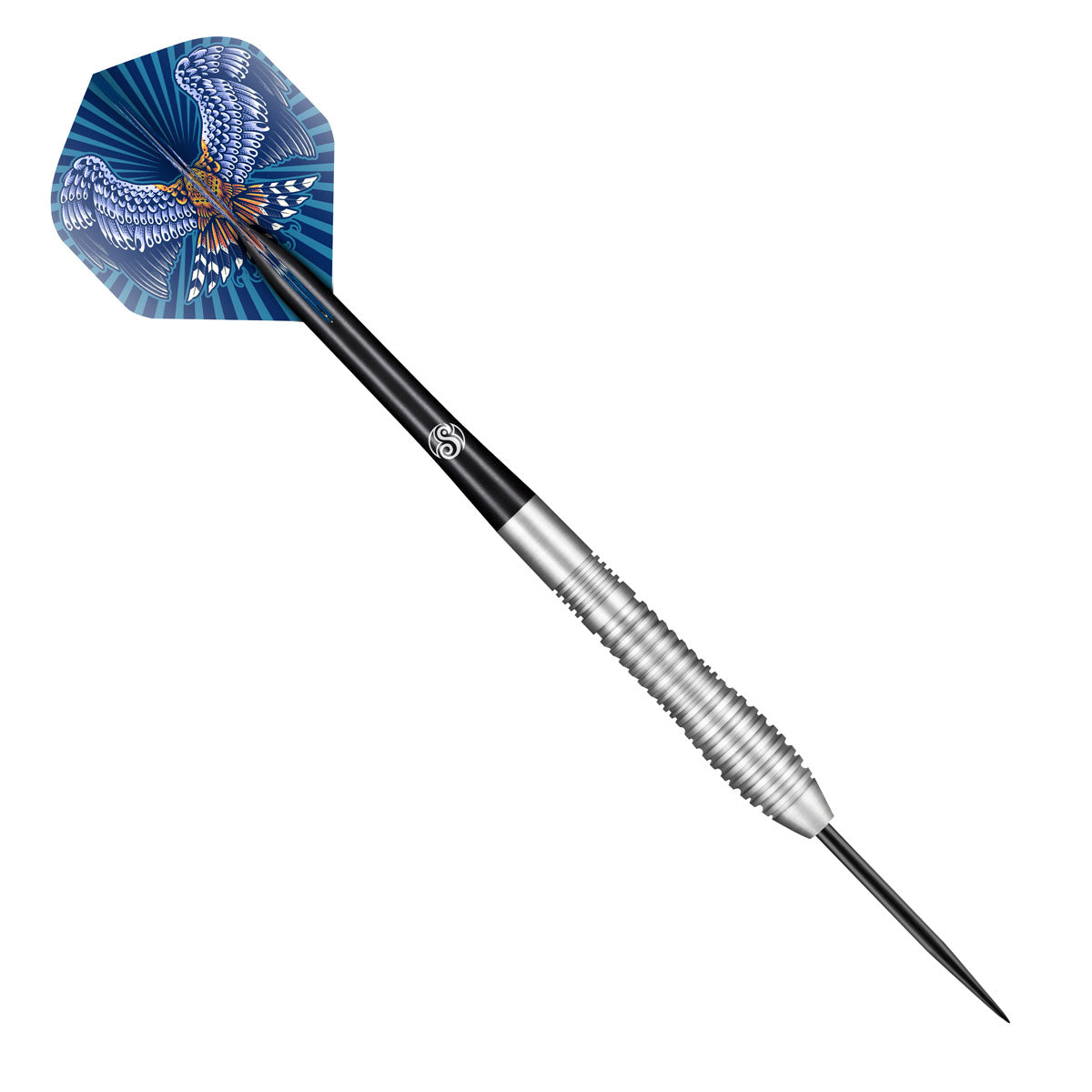 Shot Darts - Birds Of Prey Kestrel - Steel Tip Dart Set - 80% Tungsten - 23g-27g - Blue