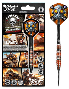 Shot Badlands Rustin Steel Tip Dart Set - 90% Tungsten - 23g 24g 25g