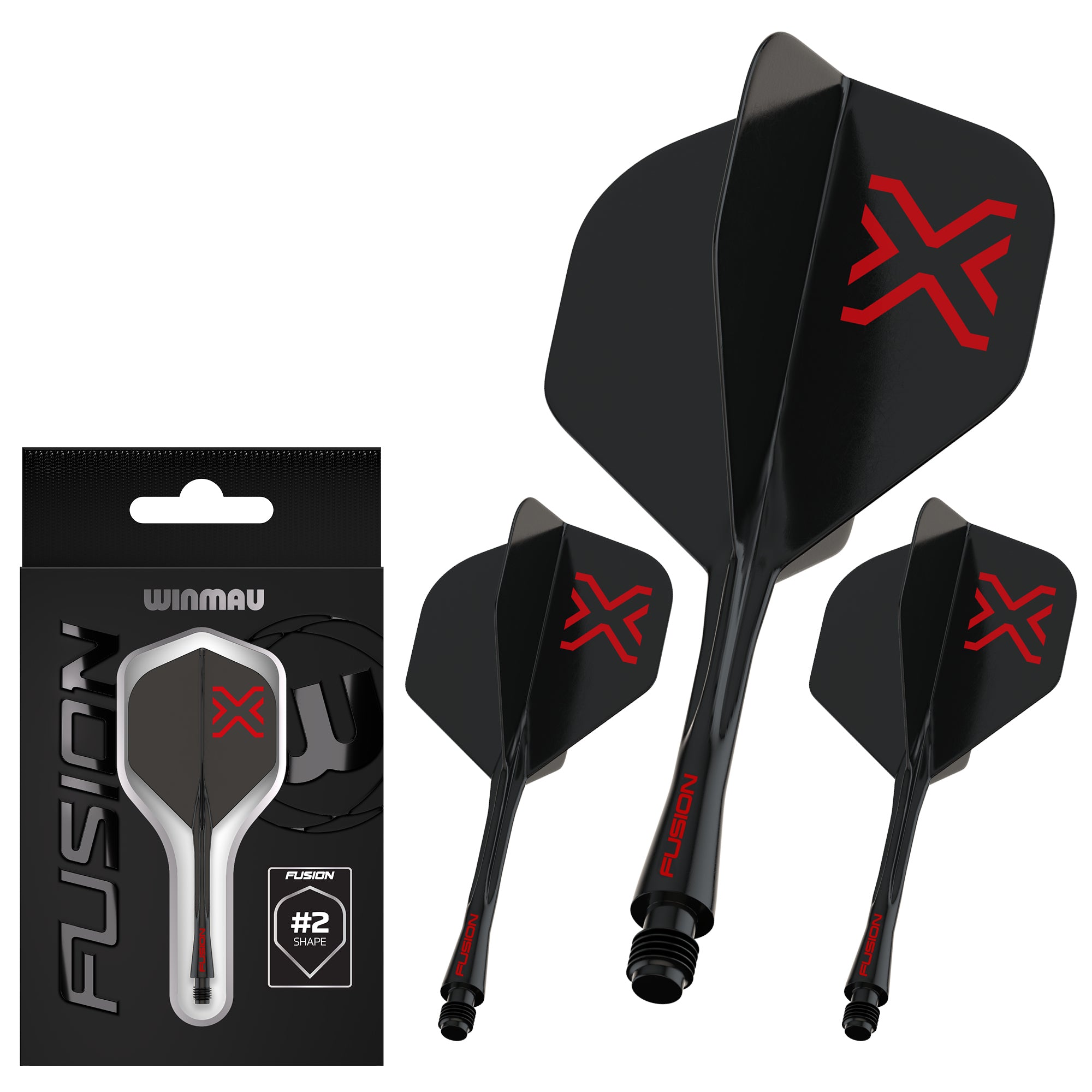 Winmau Blade X - Fusion Integrated Flights & Shaft System - No2 Shape