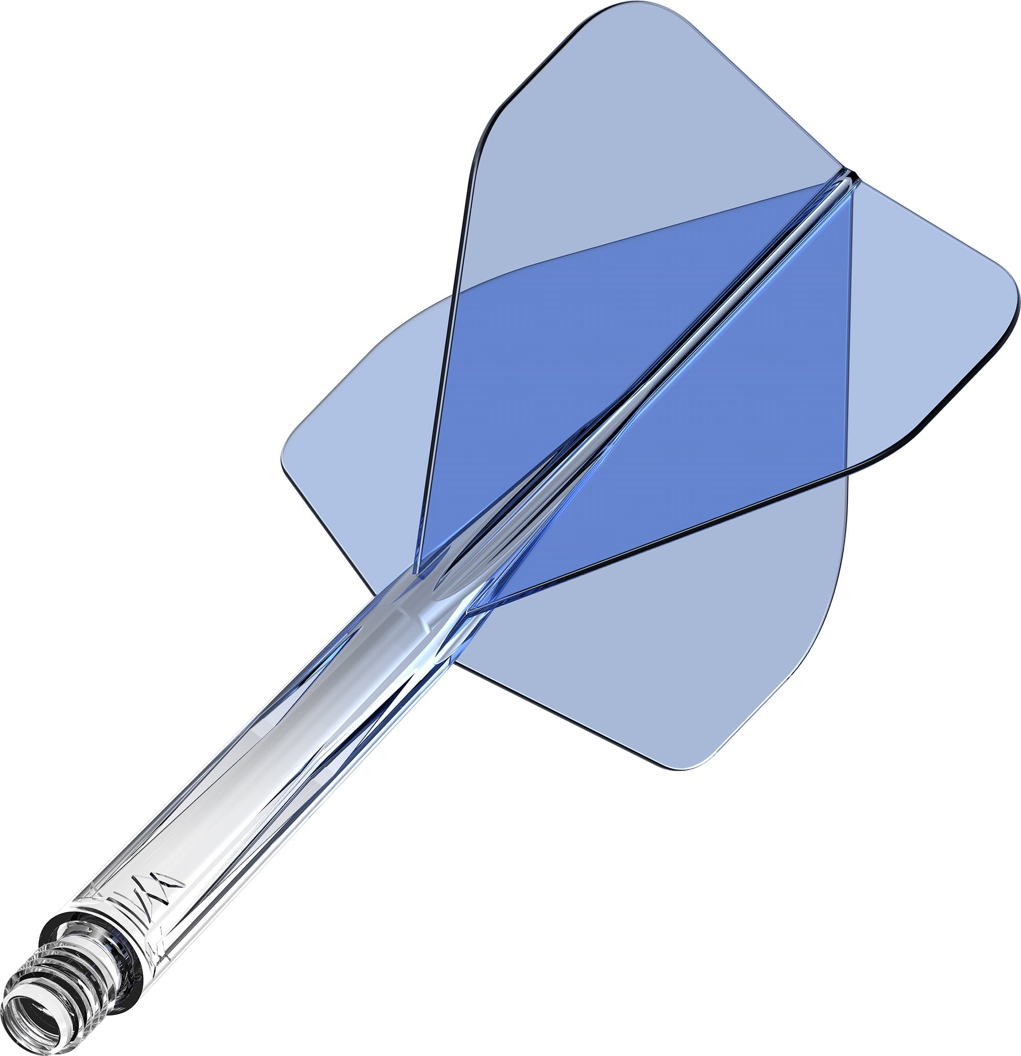 Mission Force 90 - Moulded Flight & Shaft System - Standard No2 - Gradient - Transparent Blue