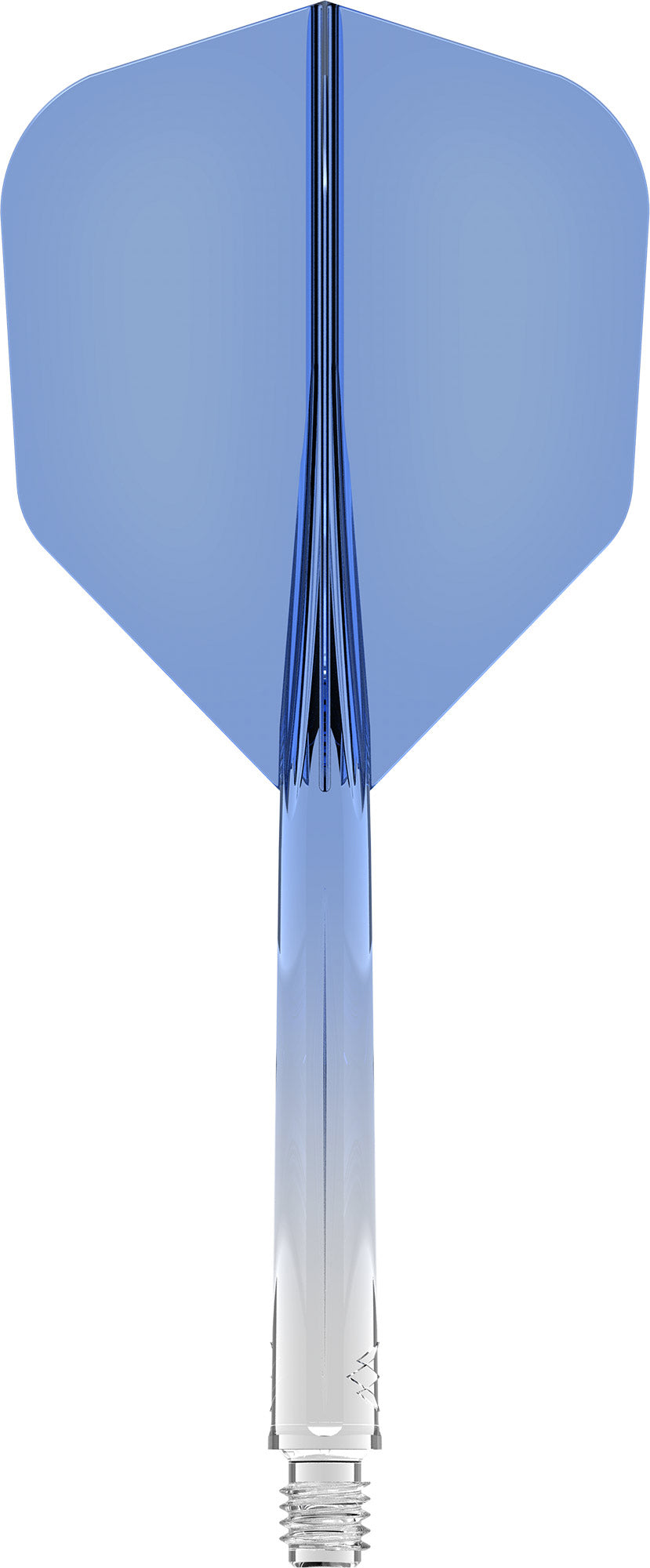 Mission Force 90 - New Moulded Flight & Shaft System - Standard No6 - Gradient - Transparent Blue.