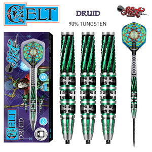 Shot Celt Druid - Steel Tip Darts - 90% Tungsten - 23g 24g 25g