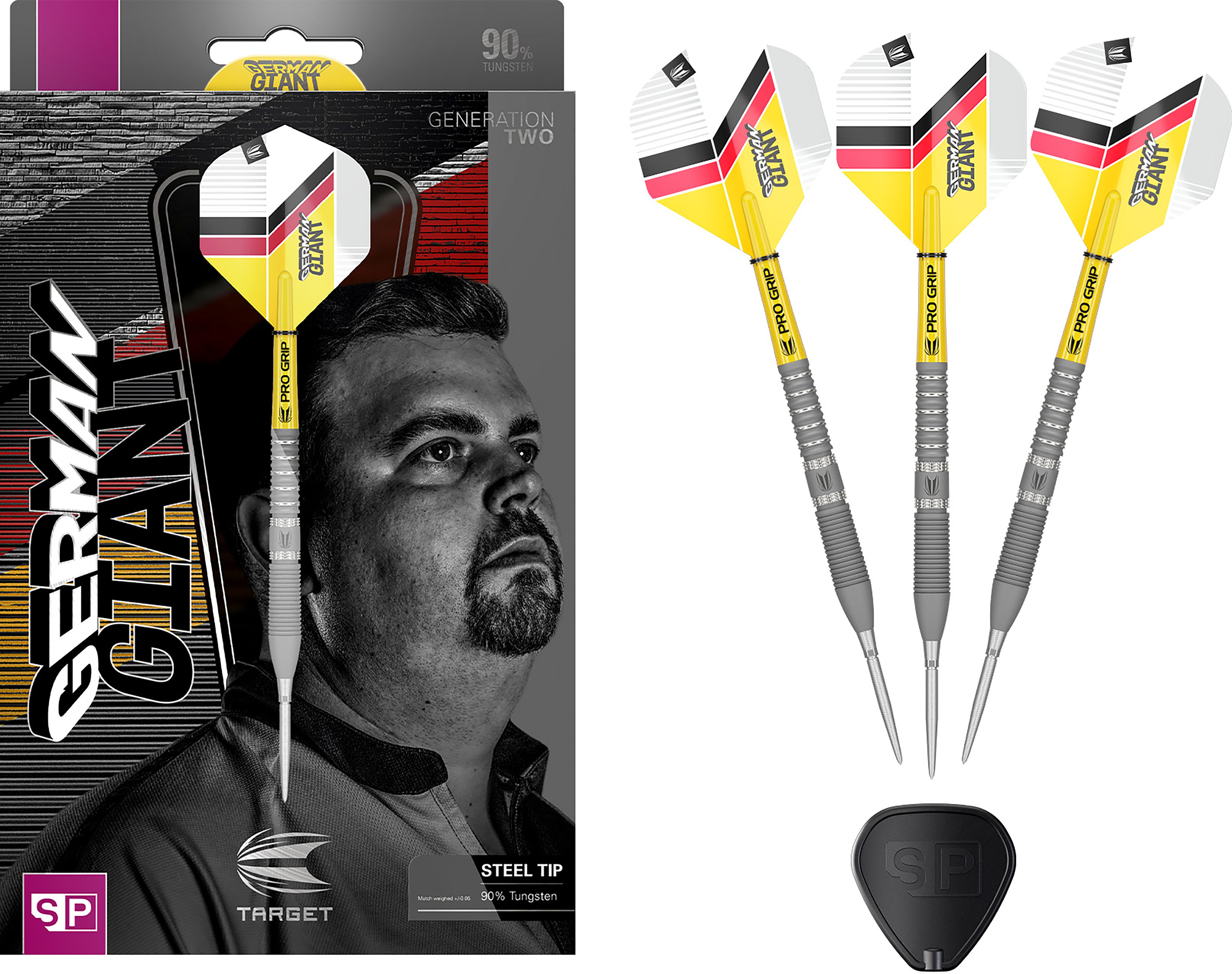 Target Gabriel Clemens - The German Giant - G2 - 90% Tungsten Darts - Swiss Point - 21g 23g