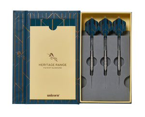 Unicorn Heritage 1983 Cliff Lazarenko Steel Tip Darts - 90% Tungsten - 24g