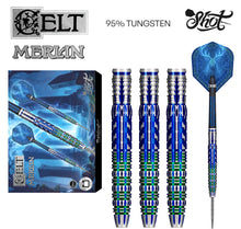 Shot Celt Merlin Steel Tip Dart Set - 95% Tungsten - 23g 24g 25g