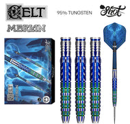 Shot Celt Merlin Steel Tip Dart Set - 95% Tungsten - 23g 24g 25g