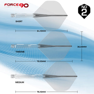 Mission Force 90 - New Moulded Flight & Shaft System - Standard No2 - Clear