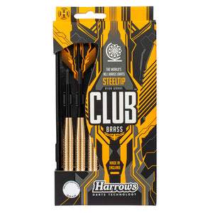 Harrows Club Brass Steel Tip Darts - 27g