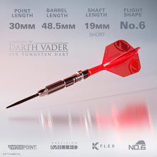 Star Wars Target Darth Vader "Sith Lord" Lightsaber First Edition 95% Tungsten Steel Tip Darts -24g