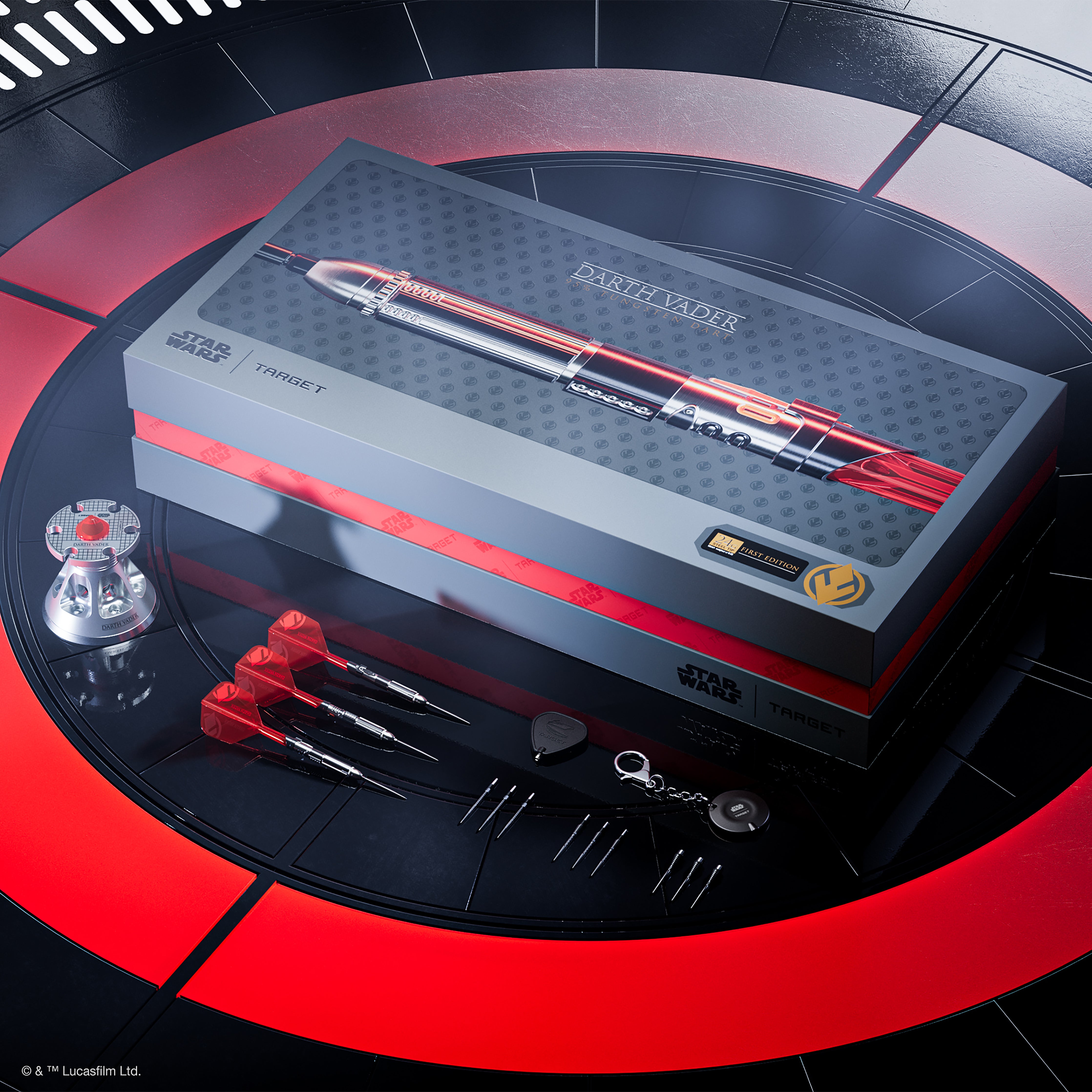 Star Wars Target Darth Vader "Sith Lord" Lightsaber First Edition 95% Tungsten Steel Tip Darts -24g