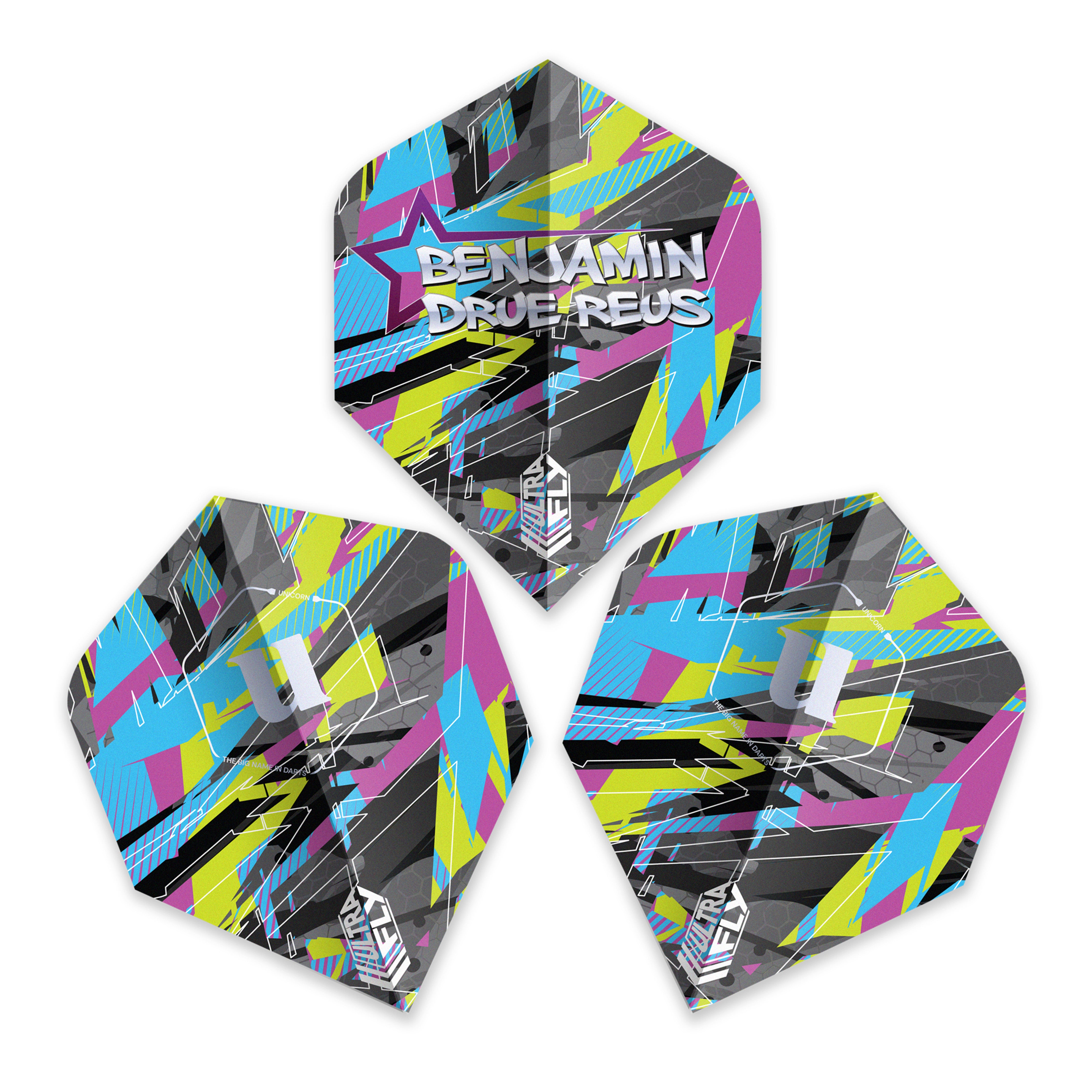 Unicorn Ultrafly. 100 Plus Benjamin Dreu Reus Dart Flights