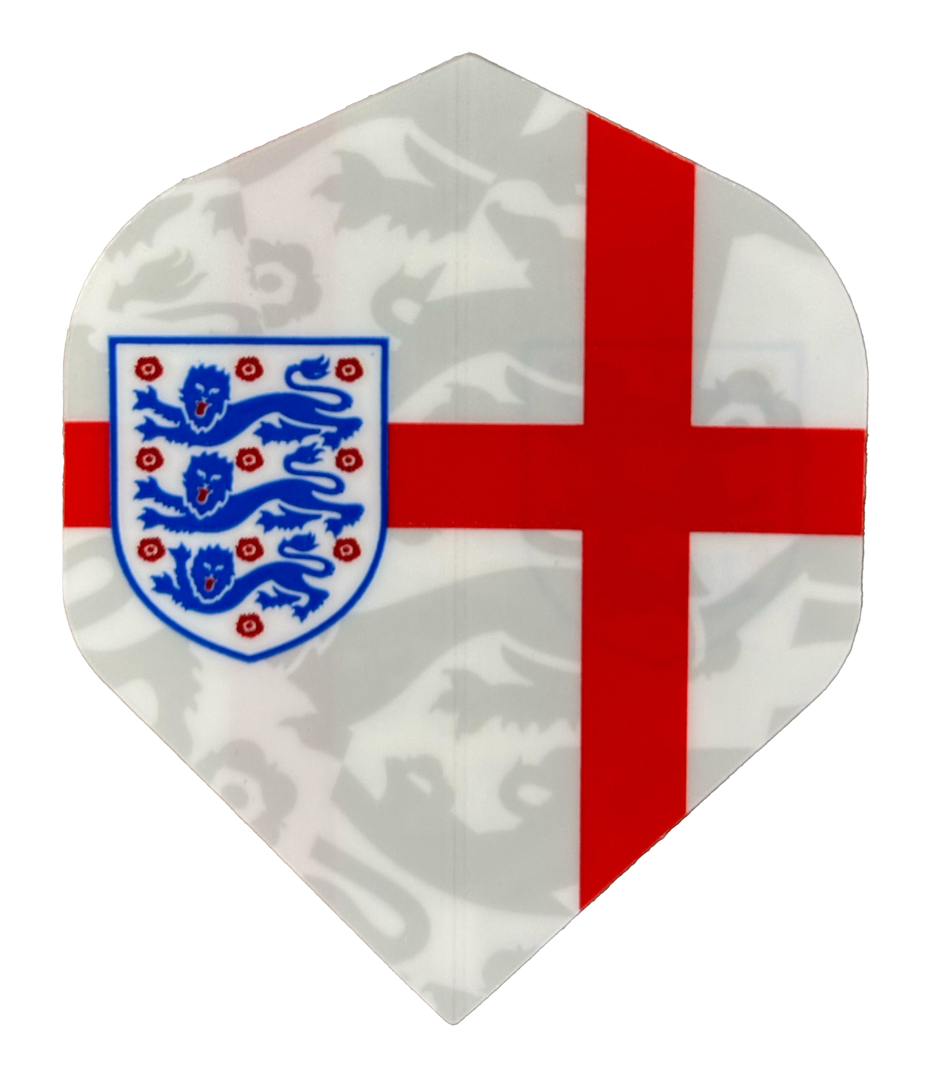 England Football Dart Flights - Official Licensed - 100 Micron - No2 - Standard Shape - F2 - St George Cross